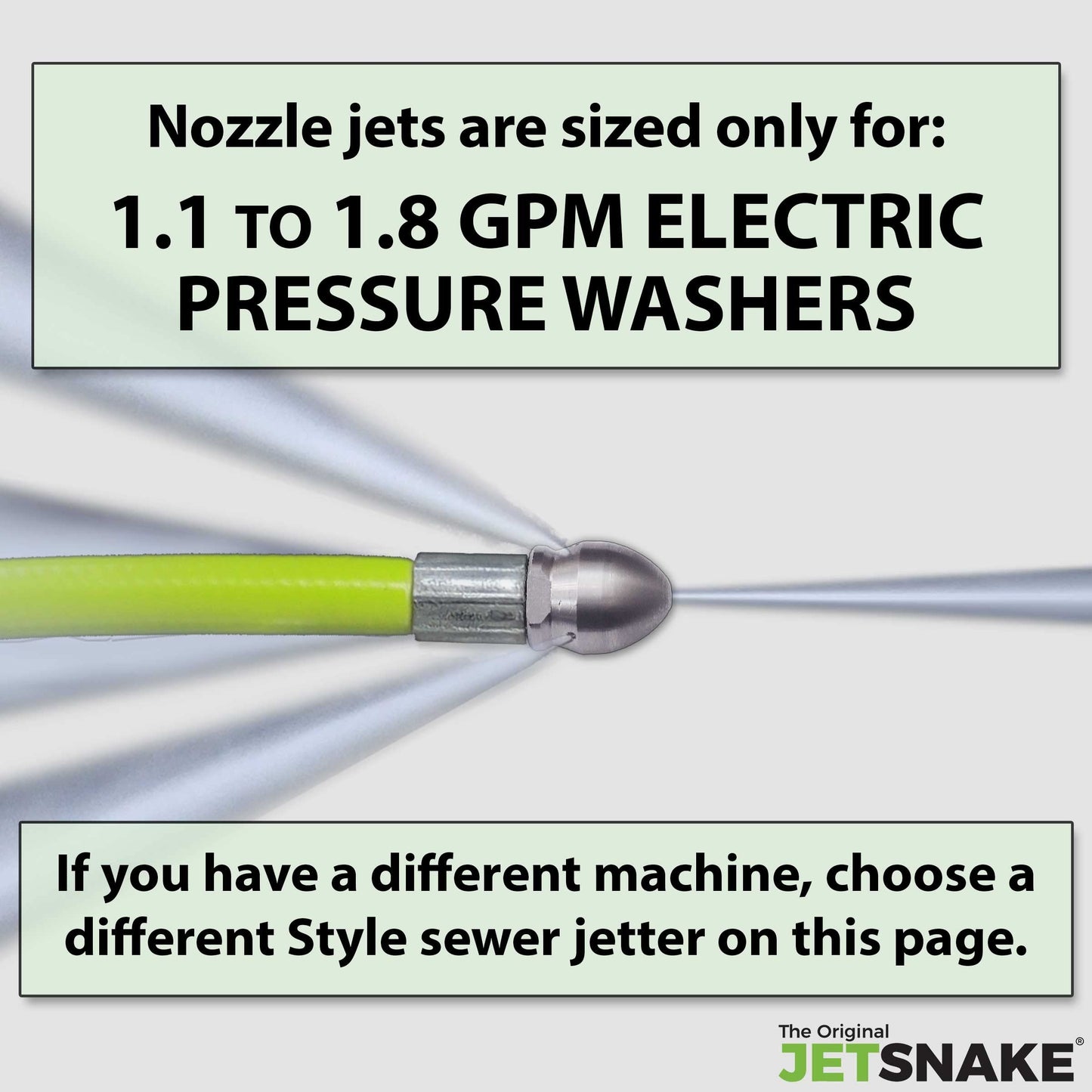50 FT SEWER JETTER - Flexible Steel Braid - Complete and Ready to Use - For Your Electric Pressure Washer