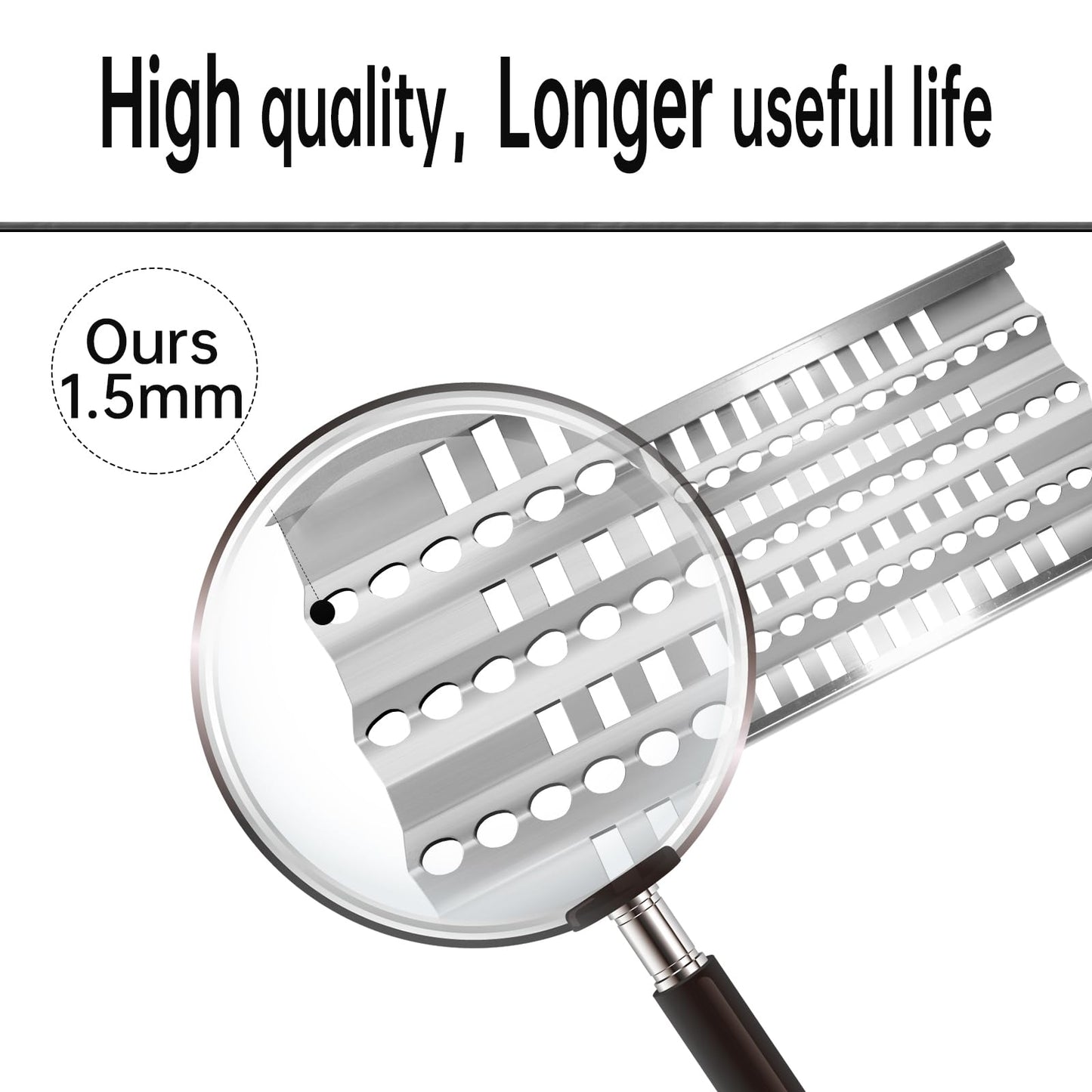 Kalomo Grill Burners Radiant Tray for DCS Grill 27DBQR, DCS 36 BGB36-BQARL, DCS 48 BGB48-BQARL, DCS 30 BGB30-BQR-L, 18 5/8" Stainless Steel Grill Heat Plates Shield Cooking Gas Grill Replacement Parts