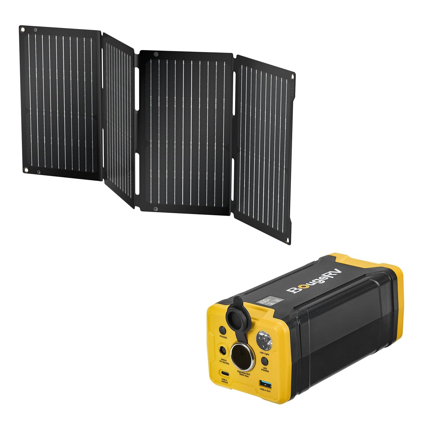 BougeRV Bundle-2 Items: 277Wh Portable Power Station and 50W Solar Panel