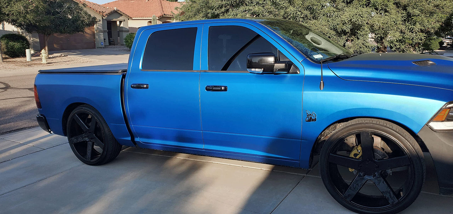 VViViD+ Matte Metallic Blue (Ghost) Vinyl Wrap Roll (25ft x 5ft)