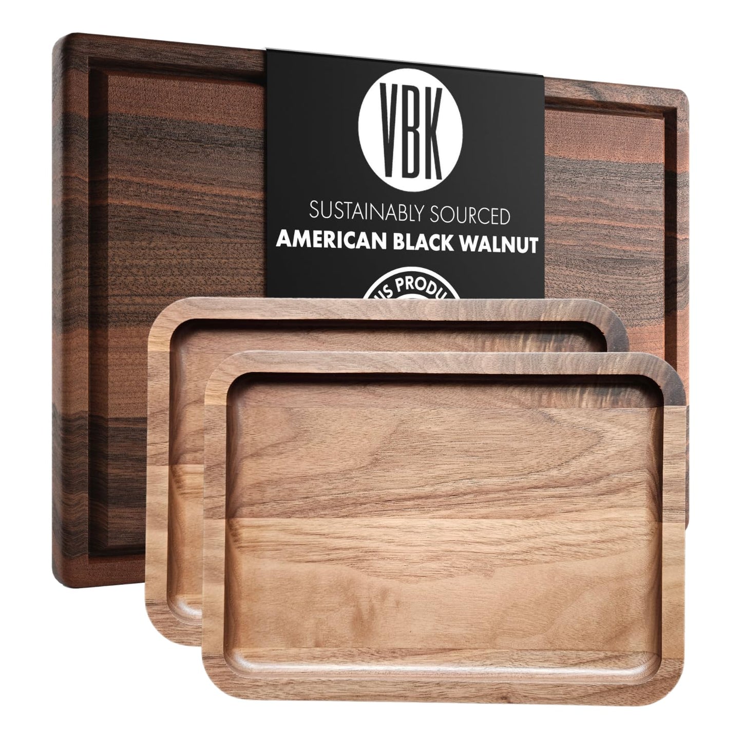 Extra Large Walnut + Tray 2 Pack