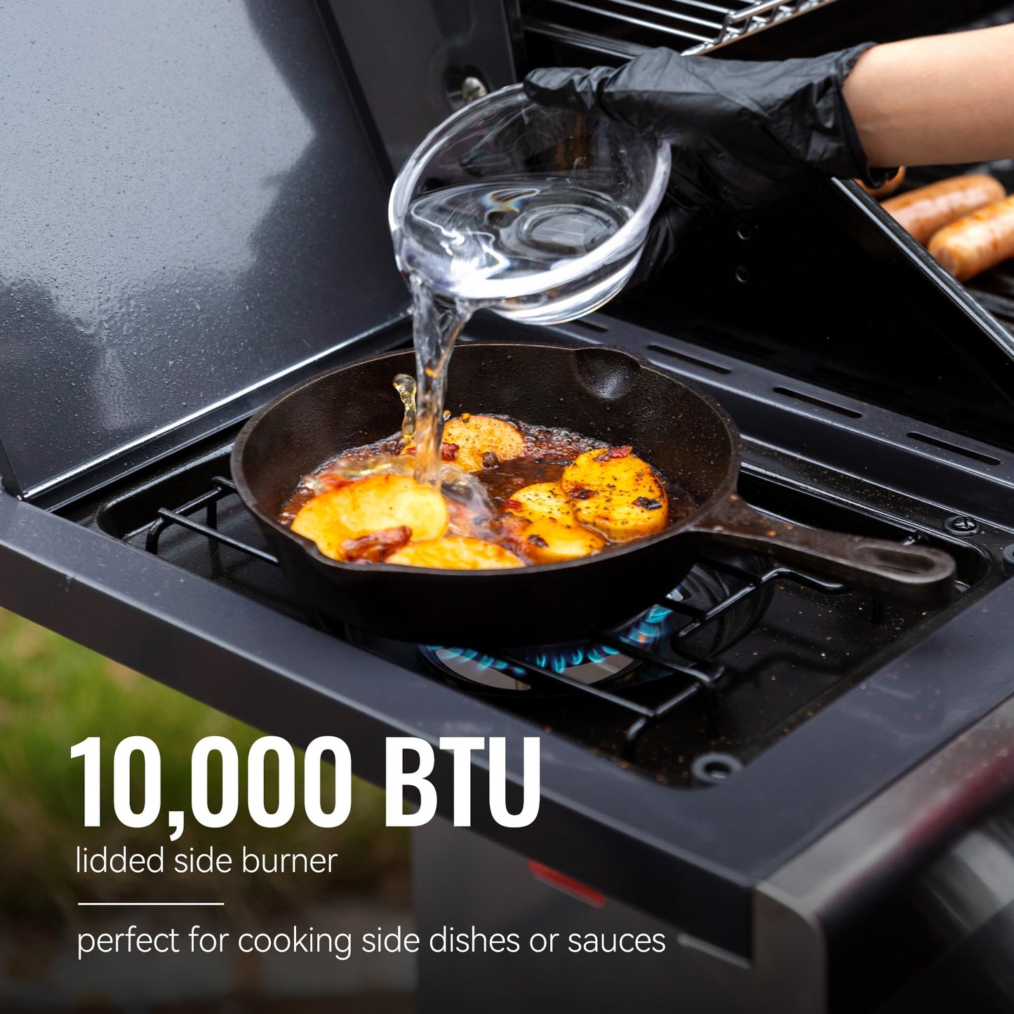 Royal Gourmet GA5404G 5-Burner Propane Gas Grill with Side Burner & Warming Rack, Outdoor BBQ Grill with 64,000 BTUs Output & 774 Sq. in. Cooking Area for Outdoor Barbecue, Grey