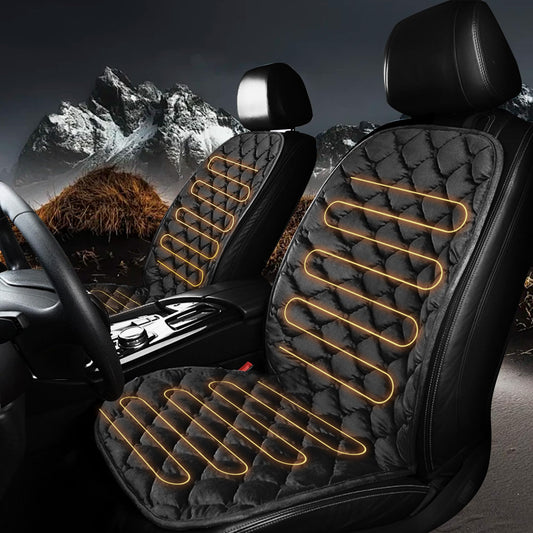 Fioqe Driver&Passenger Side Seat Cushion for Full Back-Black