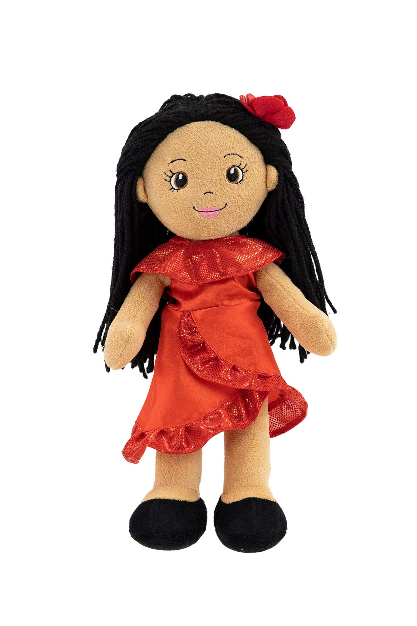 Playtime by Eimmie 14" Soft Baby Doll for Girls (Julie) - Plush Rag Doll for Toddlers & Infants, Washable Stuffed Toy with Sensory Fabric Body - Great for Baby Showers, Birthdays & Special Occasions