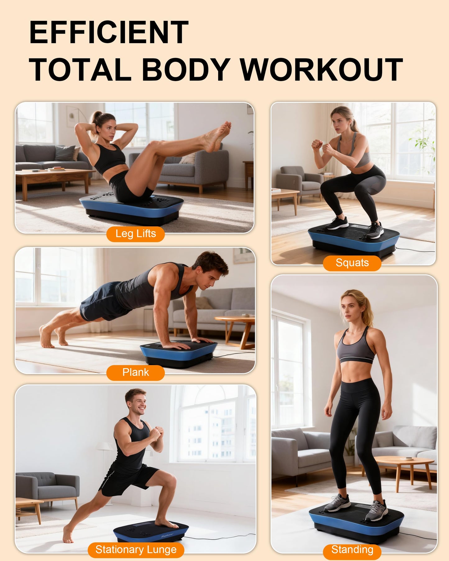 Vibrating Plate Machine,180 Speeds Shake Plate for Lymphatic Drainage Weight Loss, Vibration Fitness Platform 460LB Capacity Whole Body Workout with Bluetooth Home Exercise Gym Equipment for Women Men