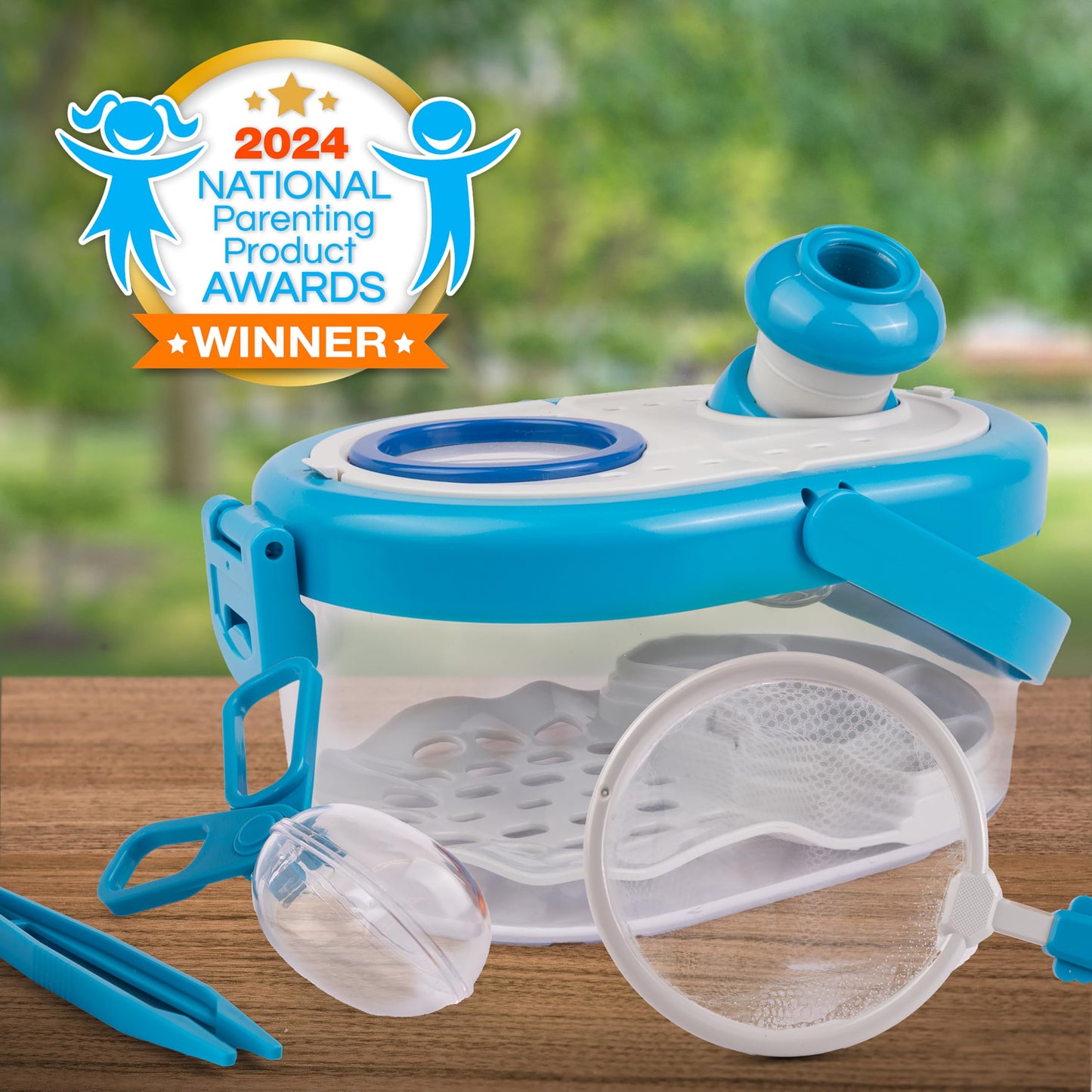 National Geographic Bug Catcher Kit for Kids - Kids Bug Habitat with Magnified Viewer, Bug Box, & Tweezers, Insect Habitat, Outdoor Toys, Bug Catching Kit, Bug Box, Easter Basket Gifts for Kids