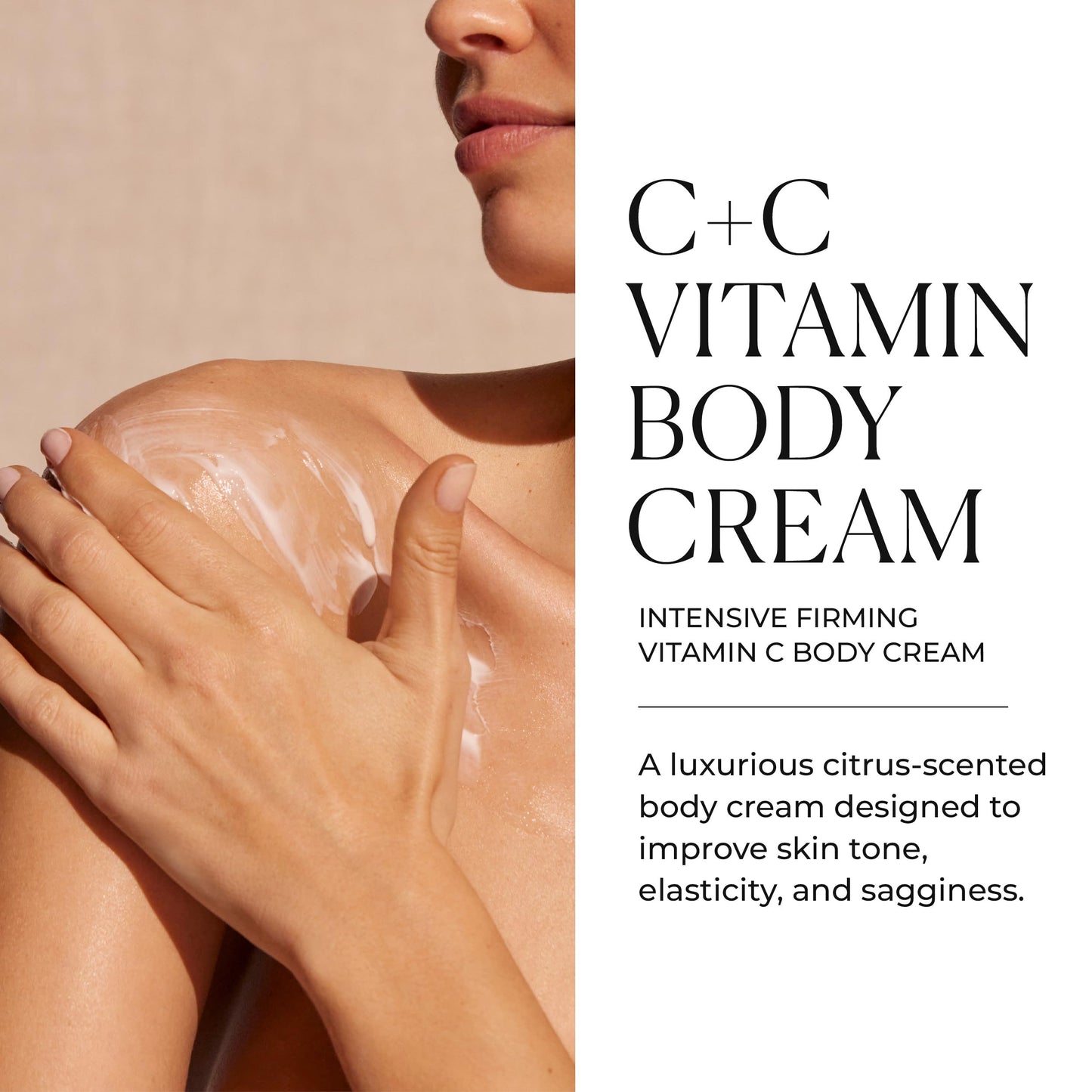 Natura Bissé C+C Vitamin Body Cream, Intensive Firming Body Moisturizer, Nourishes, Firms & Revitalizes, For Normal & Dry Skin, 8.8 Oz