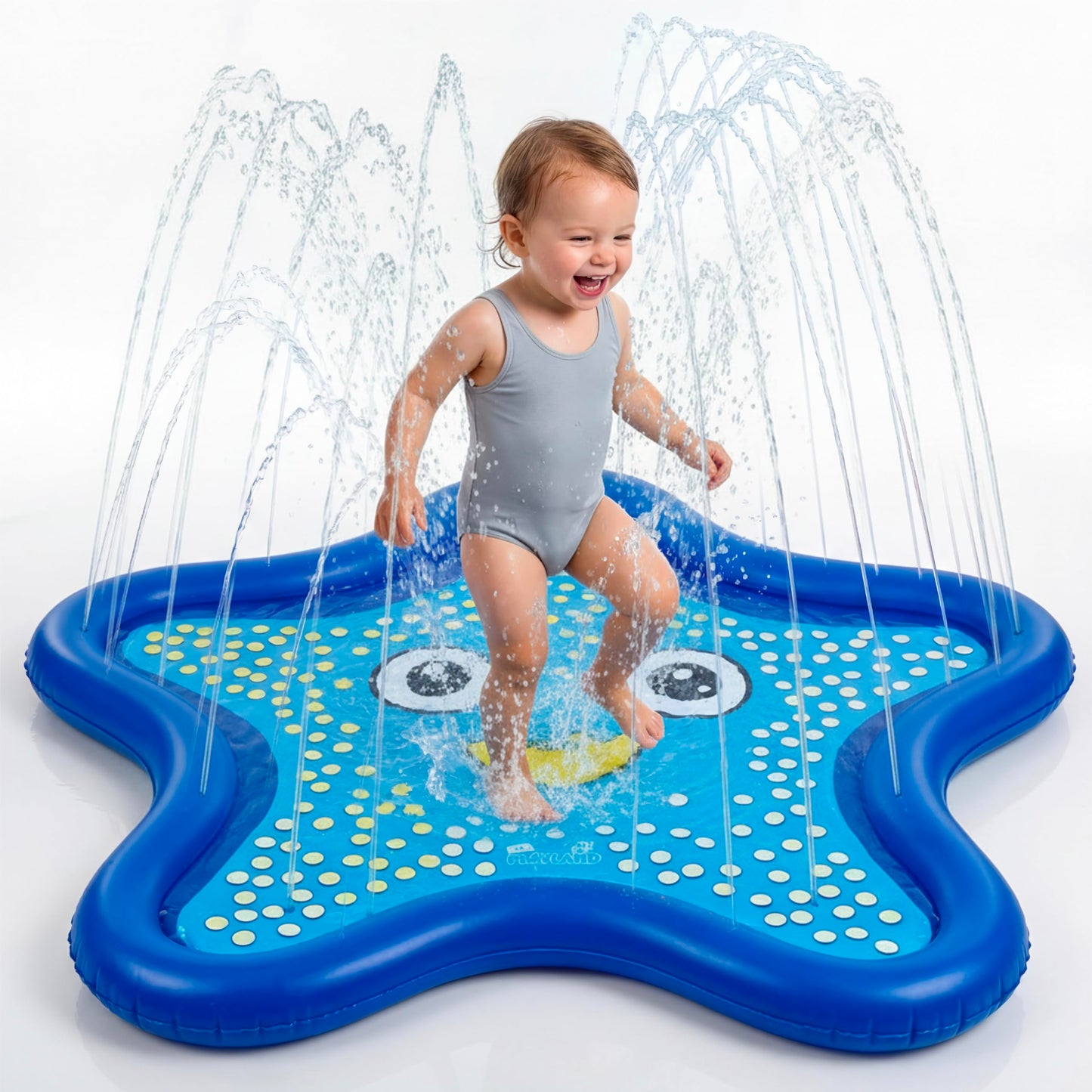 Playland Non-Slip Splash Pad Water Toy for Kids – Fun & Entertaining Toddler Outdoor Toys, Durable Easy-Setup Water Mat, Multi-Purpose Dog Splash Pad & Outdoor Toys for Toddlers 1-3