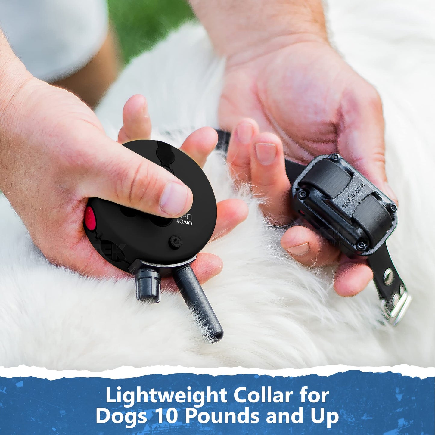 Educator K9-400 Tactical E Collar for Dog Training with Remote - 3/4 Mile Range, Waterproof, 100 Stimulation Levels, Tone or Vibration Mode, Night Light for Small, Medium & Large Dogs (33 inc)