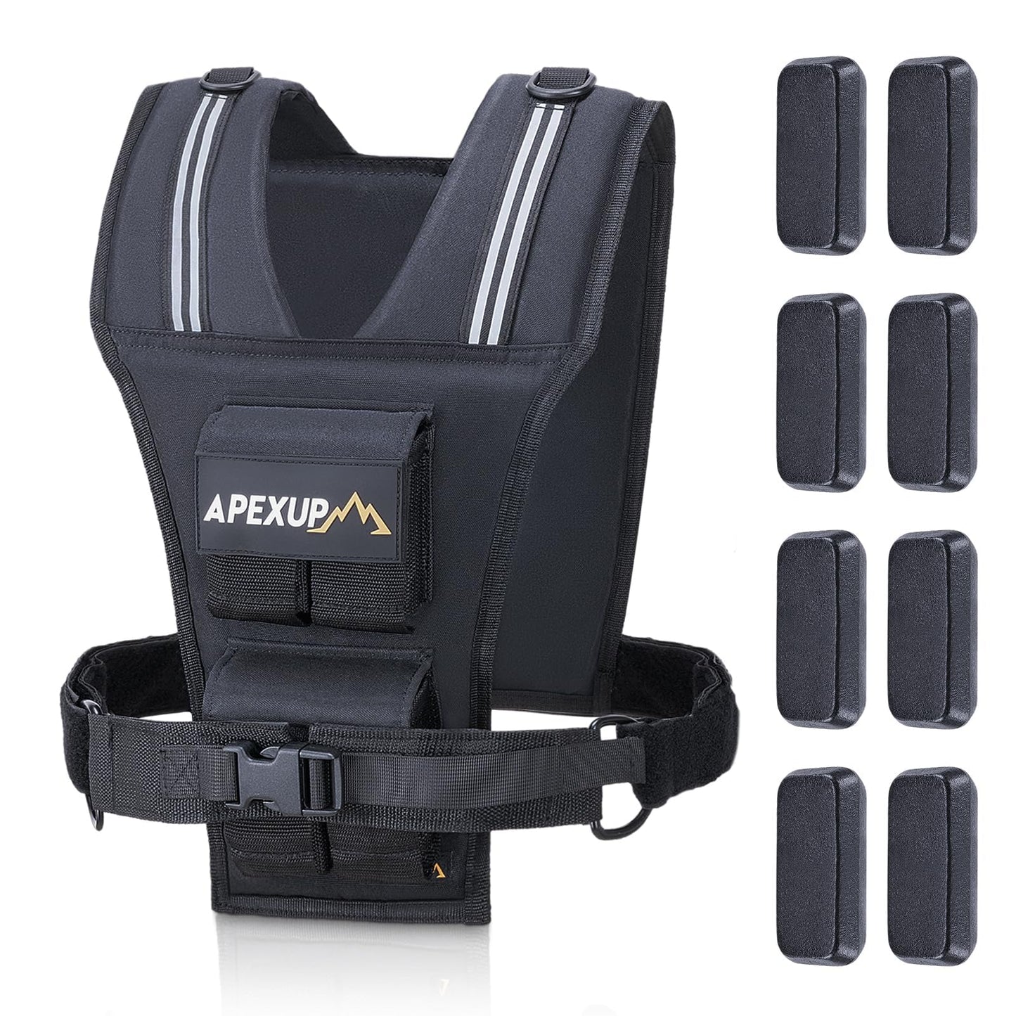 APEXUP Adjustable Weighted Vest 20lbs + Adjustable Weighted Vest 4-10lbs