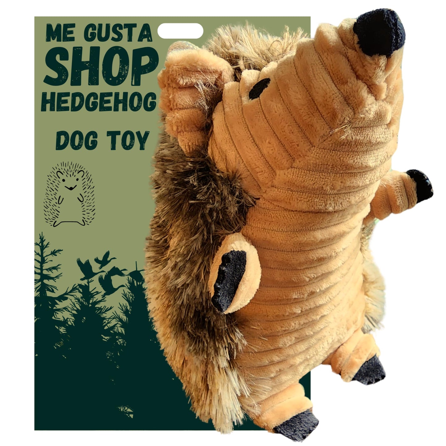 Hedgehog Dog Toy Plush | Squeaky Plush Toy for Small | Medium & Large Dogs | Animal Pet Plush Toy Teething and Aggressive Chewers | Small and Large Dog