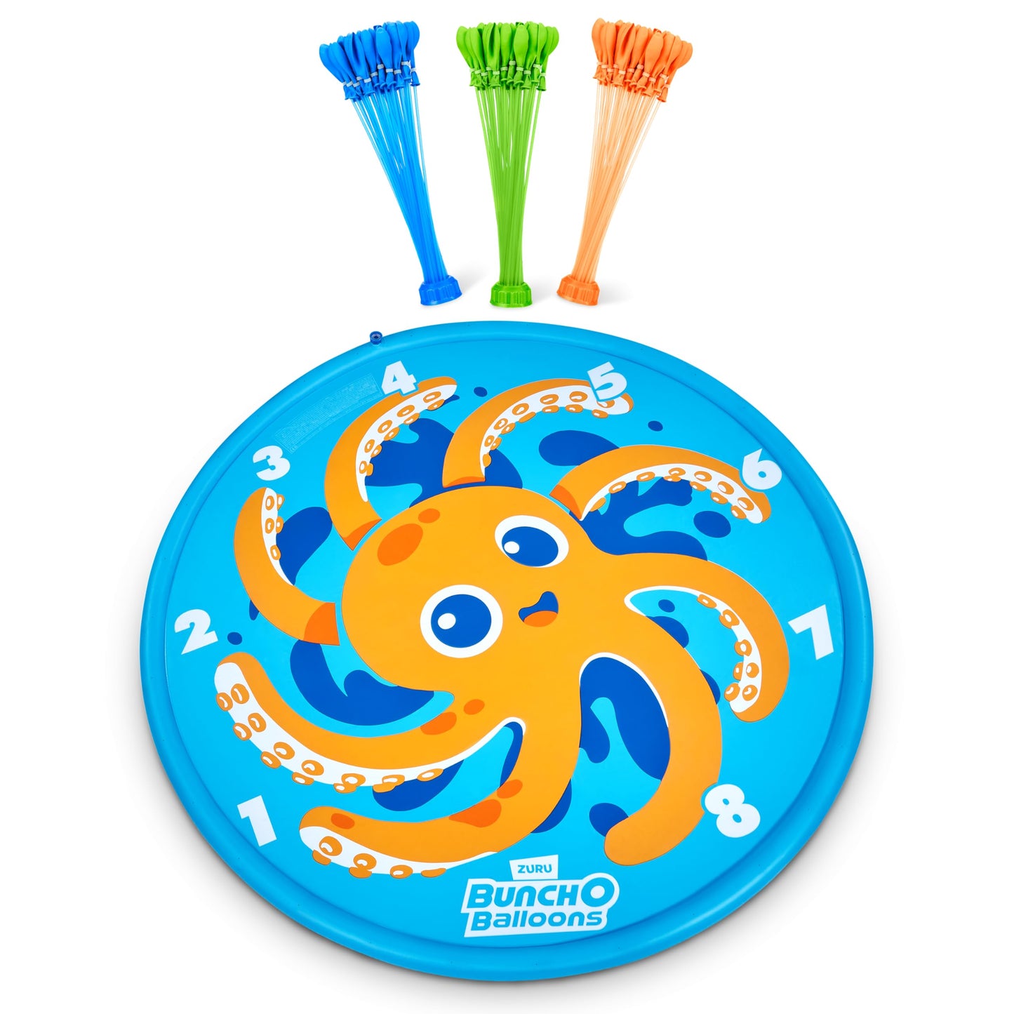 Original Bunch O Balloons Octopus Splash Pad with 100+ Rapid-Filling Self Sealing Water Balloons by ZURU, Water Balloon for The Whole Family, Kids, Teens and Adults, No Stress Summer and Outdoor Toy