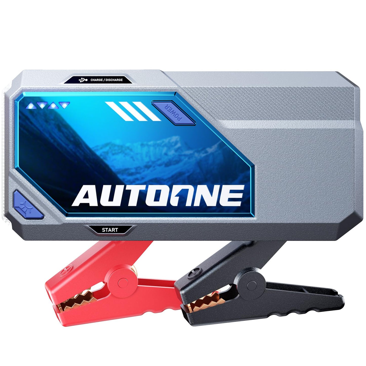 AUTOONE 10000A Car Jump Starter 12V Car Battery Jumper Starter Portable (All Gas/All Diesel) 168W DC Jump Box for Car Battery with Built-in Booster, Type-C Fast Charge & Jumper Cables Jump Pack
