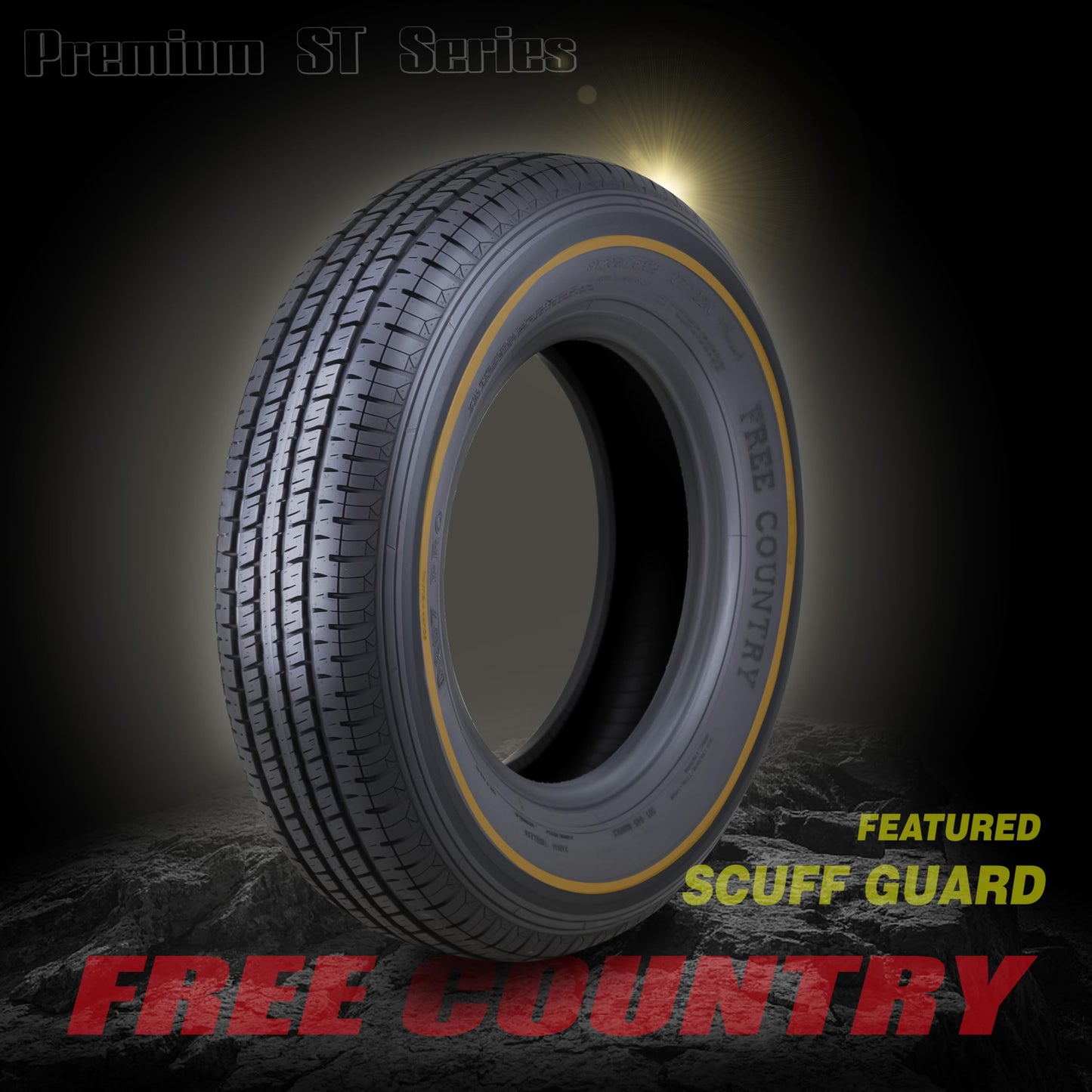 Free Country Trailer Tire Wheel Assembly ST225/75R15 10-Ply E 117M 6 Lug on 5.5" PCD Silver Mod Rim