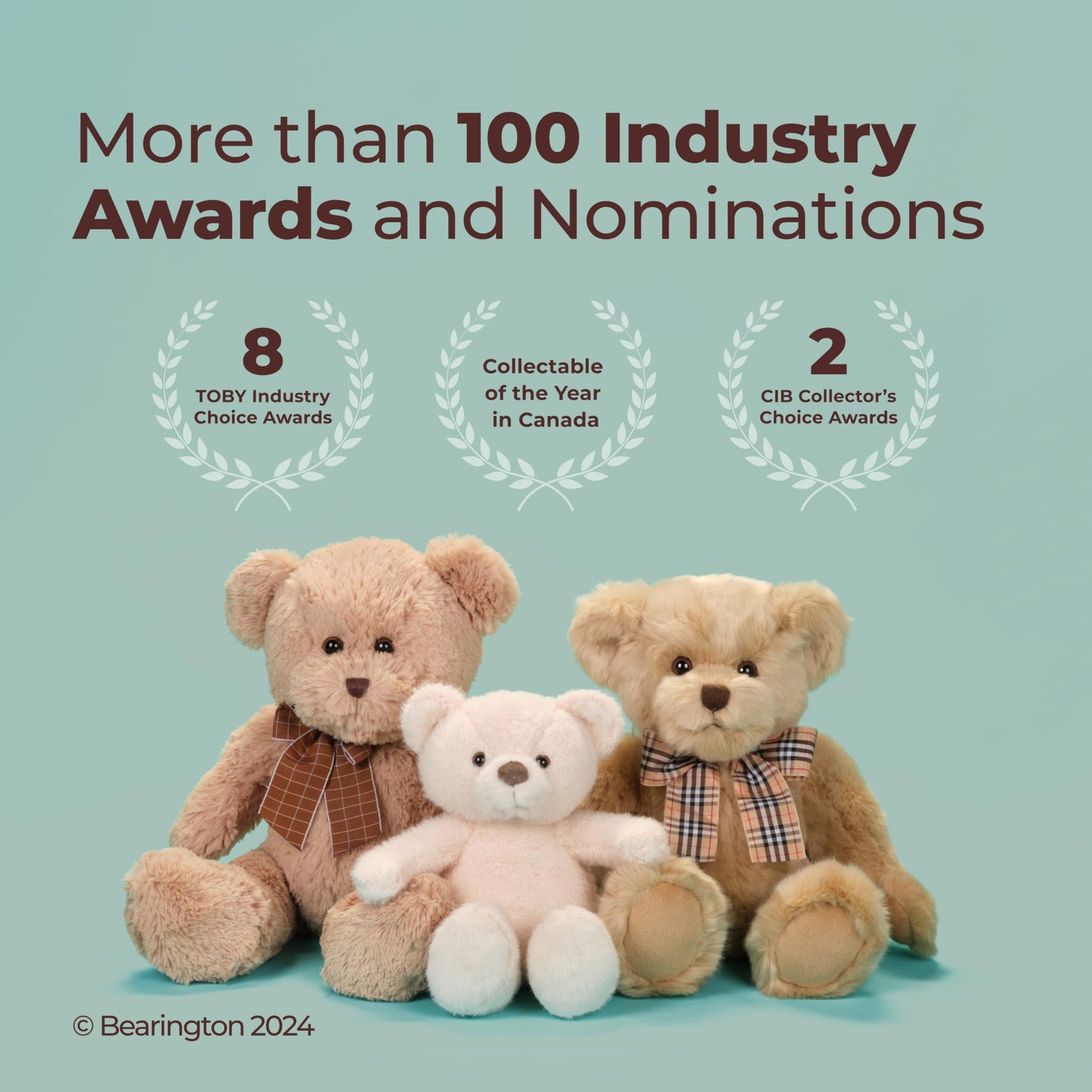 Bearington Lil' Grizby Grizzly Bear Stuffed Animal - 7" Realistic Soft Brown Teddy Bears Plush Toys - Lifelike Small Stuffed Animal Bear Plushies Gift for Babies and Kids on Birthdays and Holidays