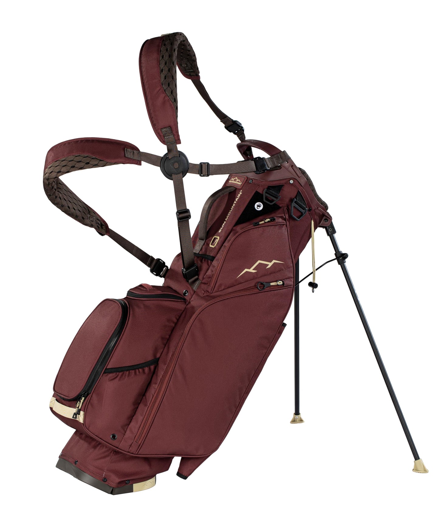 Sun Mountain Men's Eclipse 3.5 LS Lightweight Stand Golf Bag 4-Way Top - 11 Pockets, X Fit Dual Strap System, Push & Electric Cart Compatible Compression Base, 2025 Model - Cardinal
