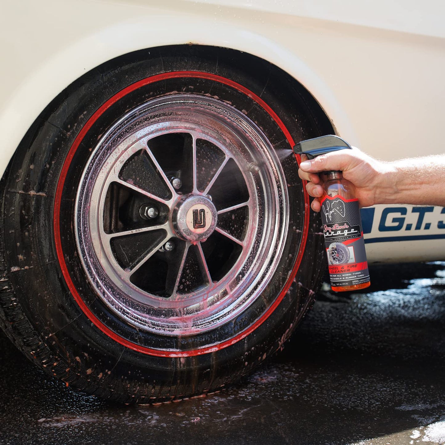 Jay Leno's Garage Ceramic Car Coating Kit – Car Wash Bundle with Ceramic Coating Spray, Car Ceramic Coating Products, Wheel and Tire Cleaner, Microfiber Towels, Applicators & Wash Mitt Detailing Kit
