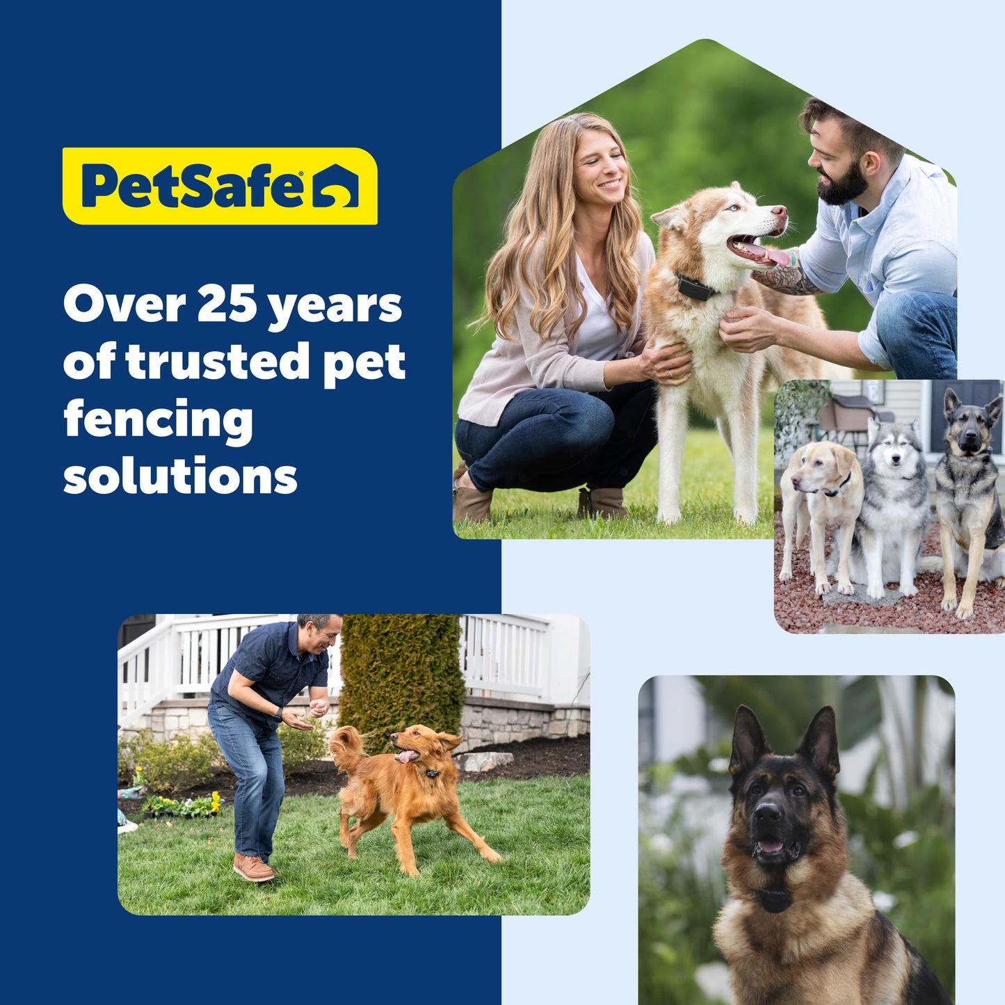 PetSafe Guardian GPS Connected Customizable Fence Add-A-Dog Collar - Rechargeable & Waterproof Adjustable Receiver Collar for GPS Fence - for Dogs 5lb+