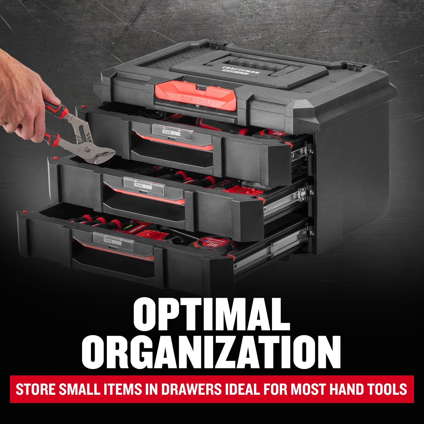 CRAFTSMAN Tradestack 3 Drawers Unit (CMST21405)