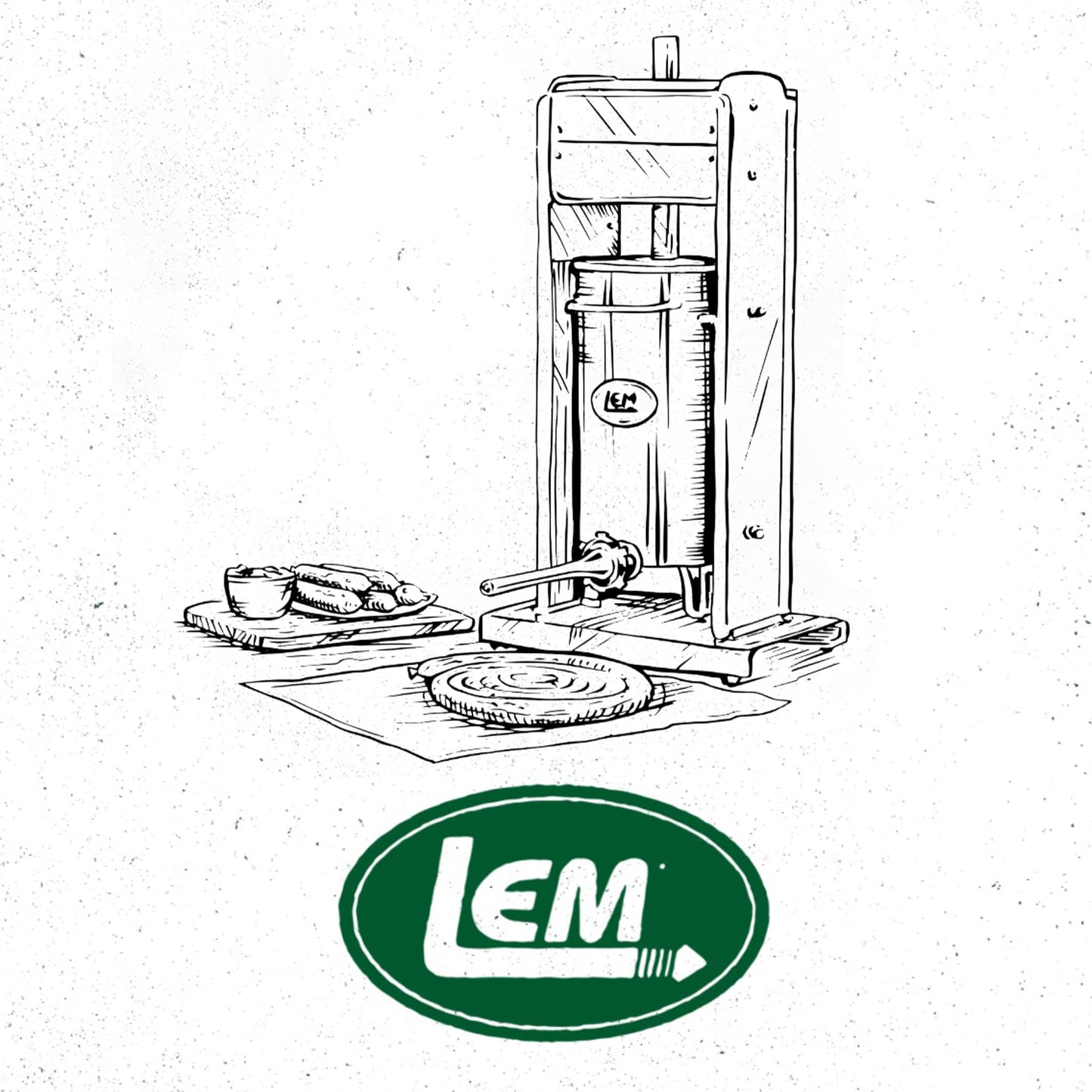 LEM Products Big Bite Motorized 30 Pound Capacity Stainless Steel Sausage Stuffer with Removable Cylinder, 0.5 HP