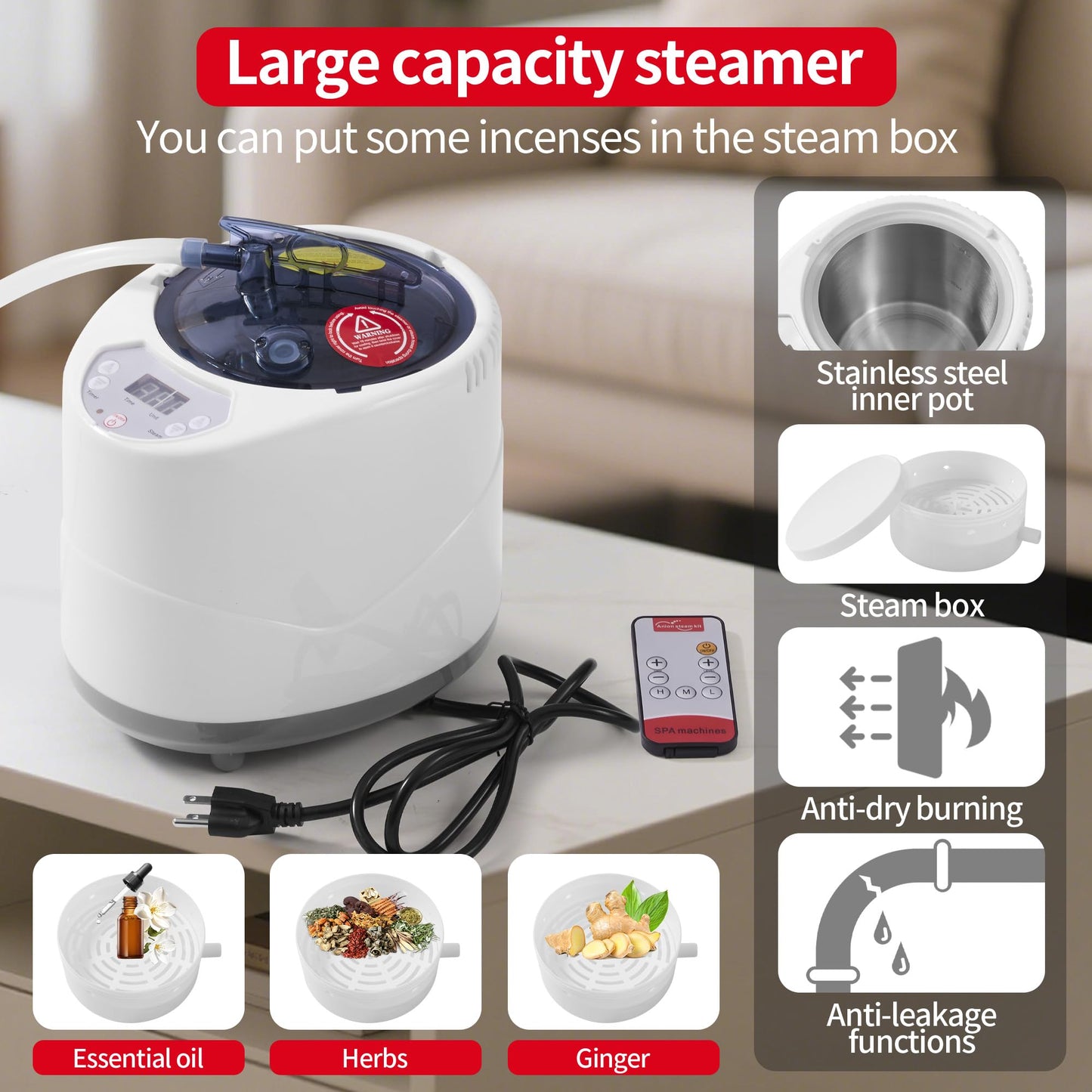 Sauba Portable Steam Sauna for Home,Personal Steam Room,Sauna Box,Home Sauna,Steam Sauna Tent for Steam Detox Relaxation Spa (Aluminum Film)