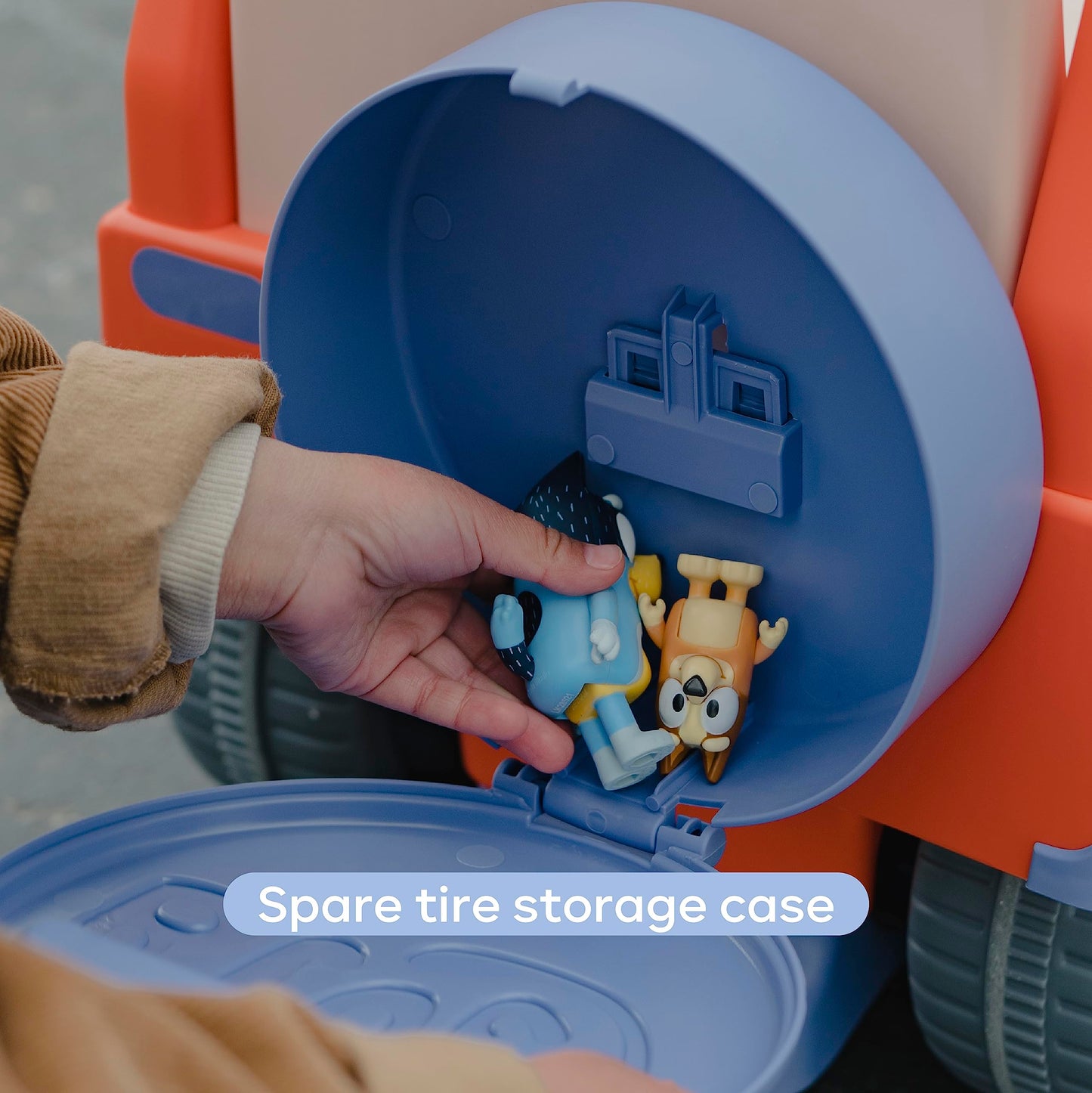 Bluey 6V Ride On Car for Toddlers - Interactive Electric Car for Kids with Sound Effects & Music, Riding Toy for Boys & Girls, Includes 6V Rechargeable Battery & Charger