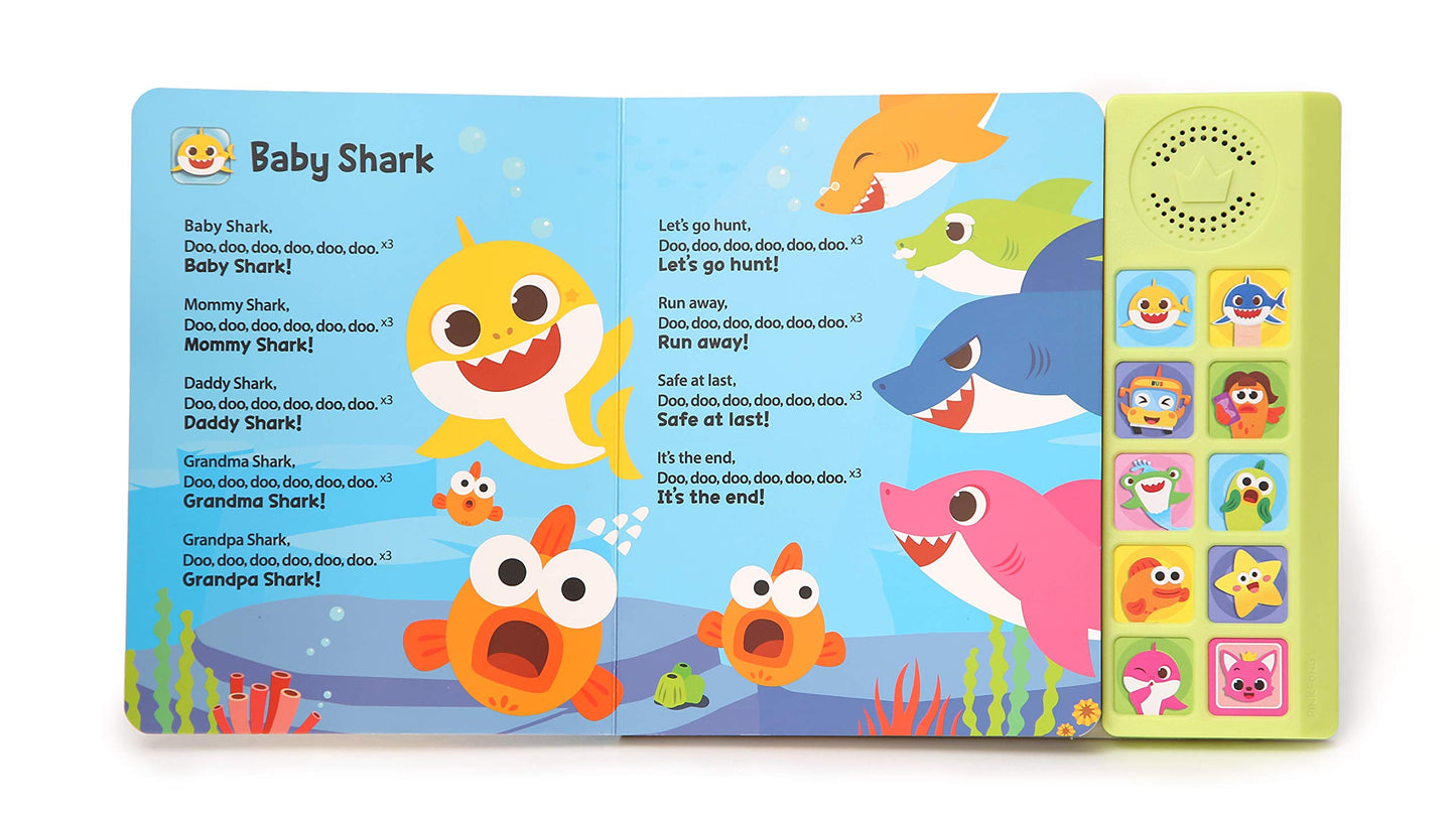 Pinkfong Baby Shark 10 Button Sound Book Collection | Learning & Education Toys | Interactive Baby Books for Toddlers 1-3 | Gifts for Boys & Girls