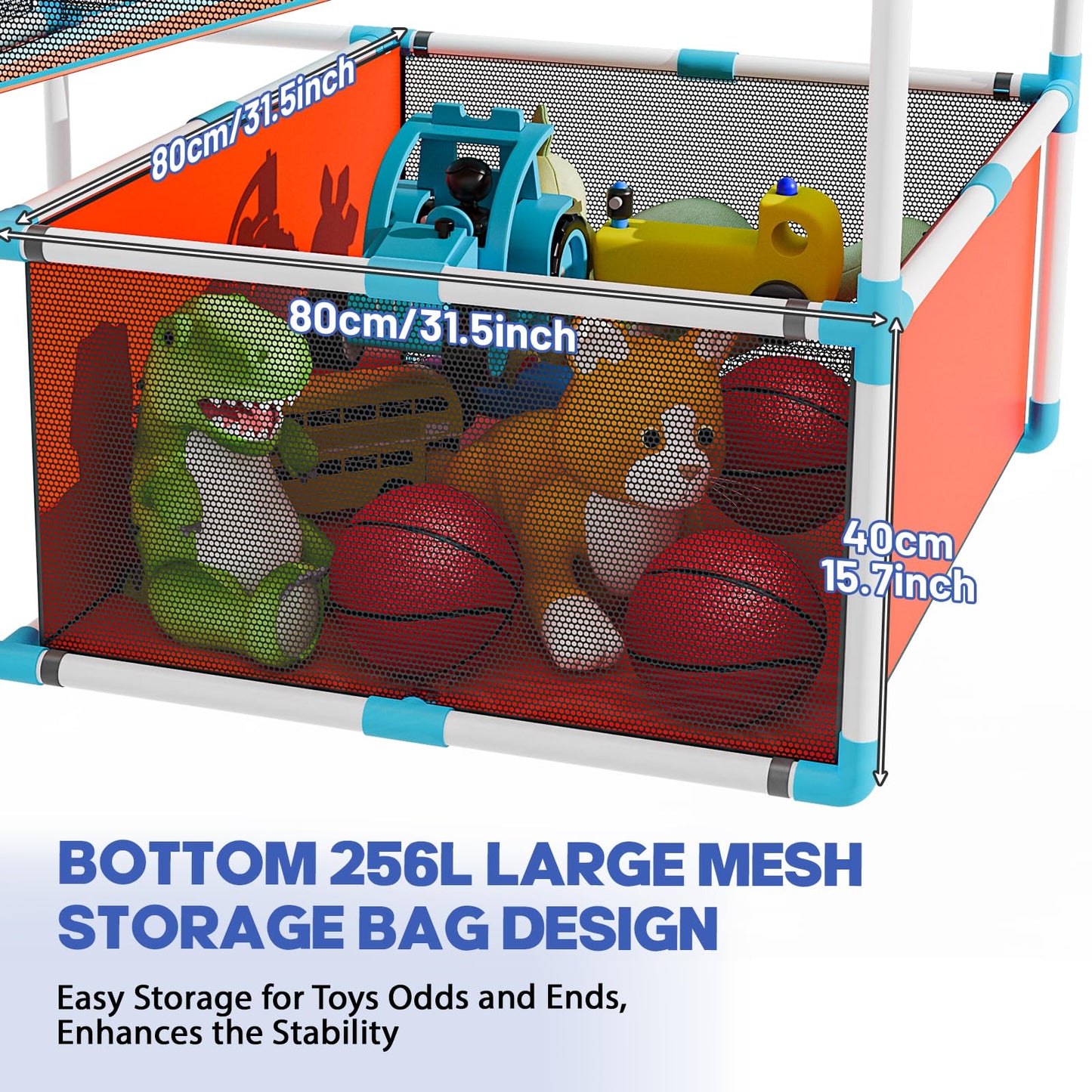 2-Player Arcade Basketball Game Set,Upgraded Indoor Hoop with LED Light Electronic Scoreboard 4 Balls,Carnival Games Sports Toys Kids 3-10 for Home Party Backyard Outdoor Boys Girls Toddlers Gifts