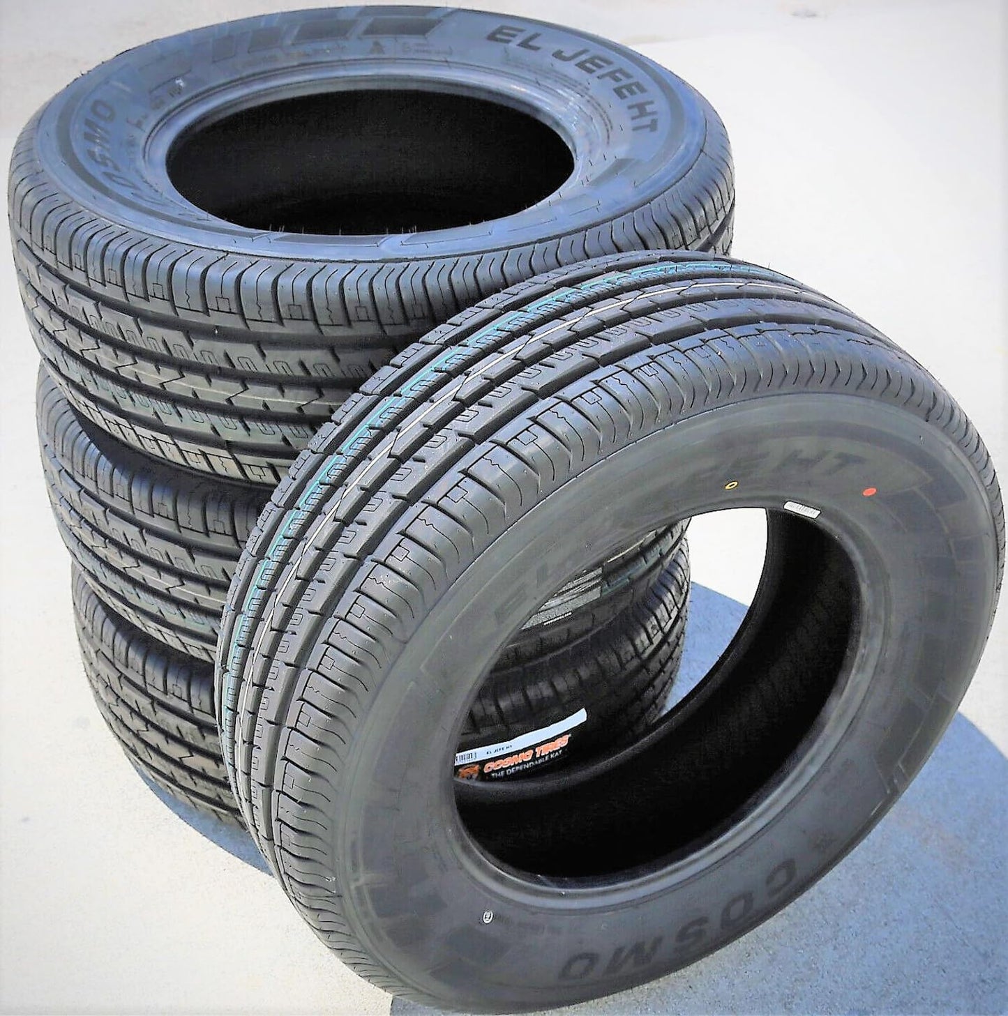Cosmo Tires El Jefe HT All-Season Truck/SUV Highway Radial Tire-275/55R20 275/55/20 275/55-20 117V Load Range XL 4-Ply BSW Black Side Wall UTQG 560AA