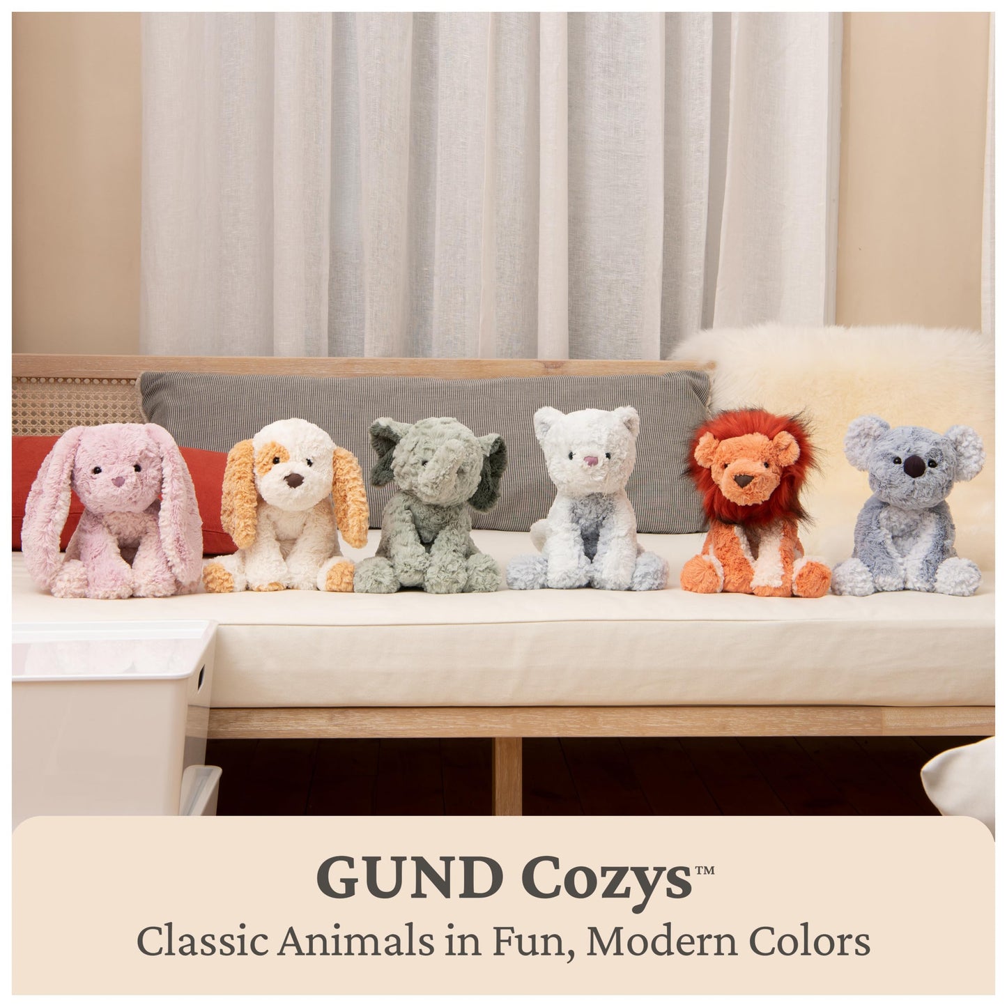 GUND Cozys Collection Kitten Plush, Cat Stuffed Animal for Ages 0 and Up, Purple, 10"