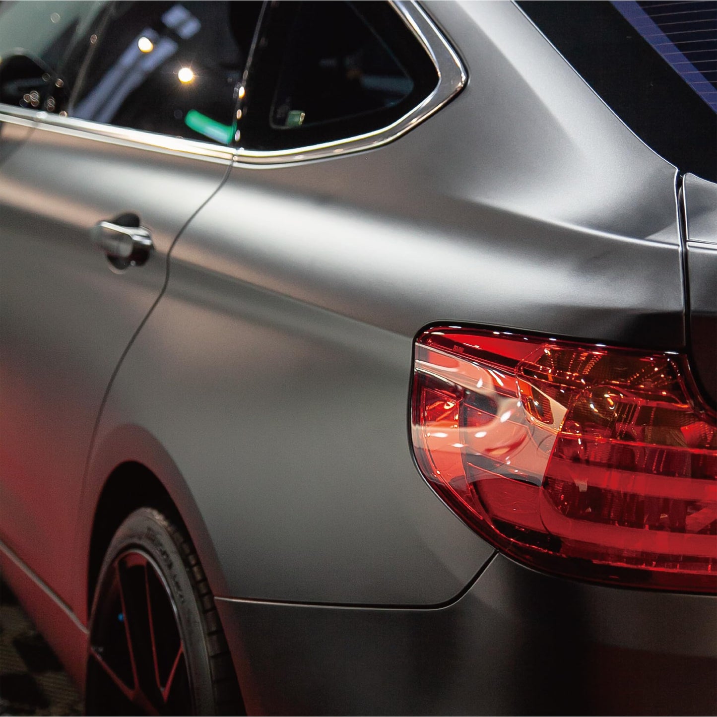 VViViD+ Matte Metallic Black Premium Vinyl Wrap (25ft x 5ft)
