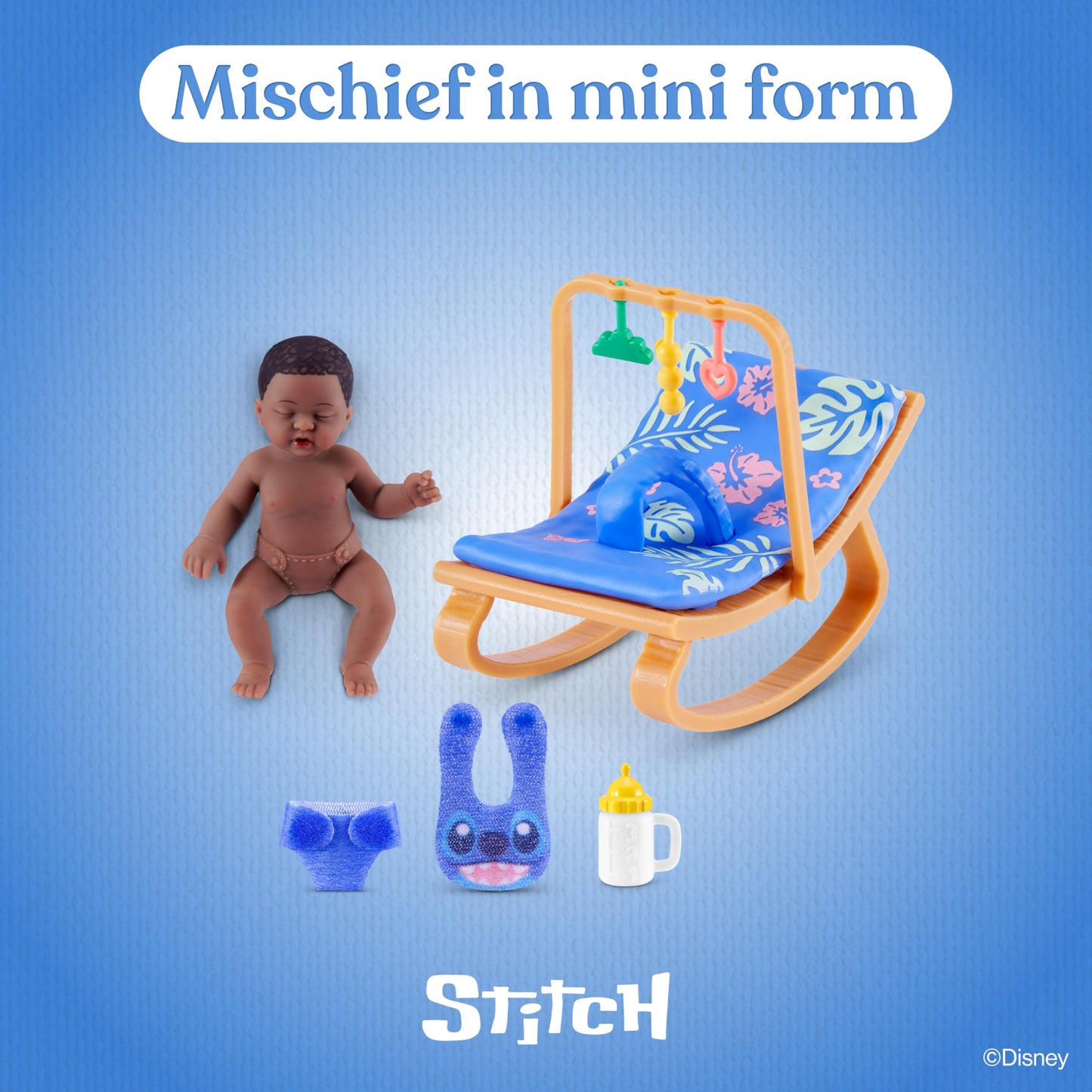 My Mini Baby Disney 2 Pack by ZURU – Collectible Disney Baby Doll Mystery Capsule with Accessories, Realistic Miniature Toy for Girls Ages 3+