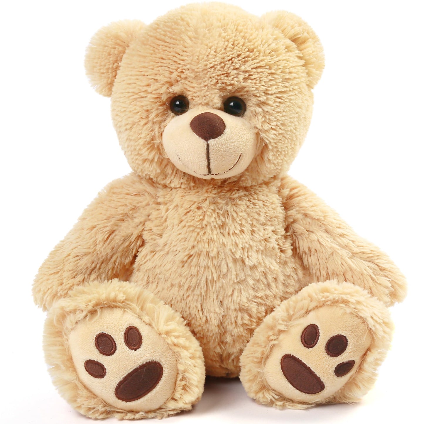 LotFancy Teddy Bear Stuffed Animal, 12 inch Cute Classic Teddy Bear Plush Toy, Soft Plush Gifts for Kids Baby Toddlers on Baby Shower Easter Decorations, Light Brown