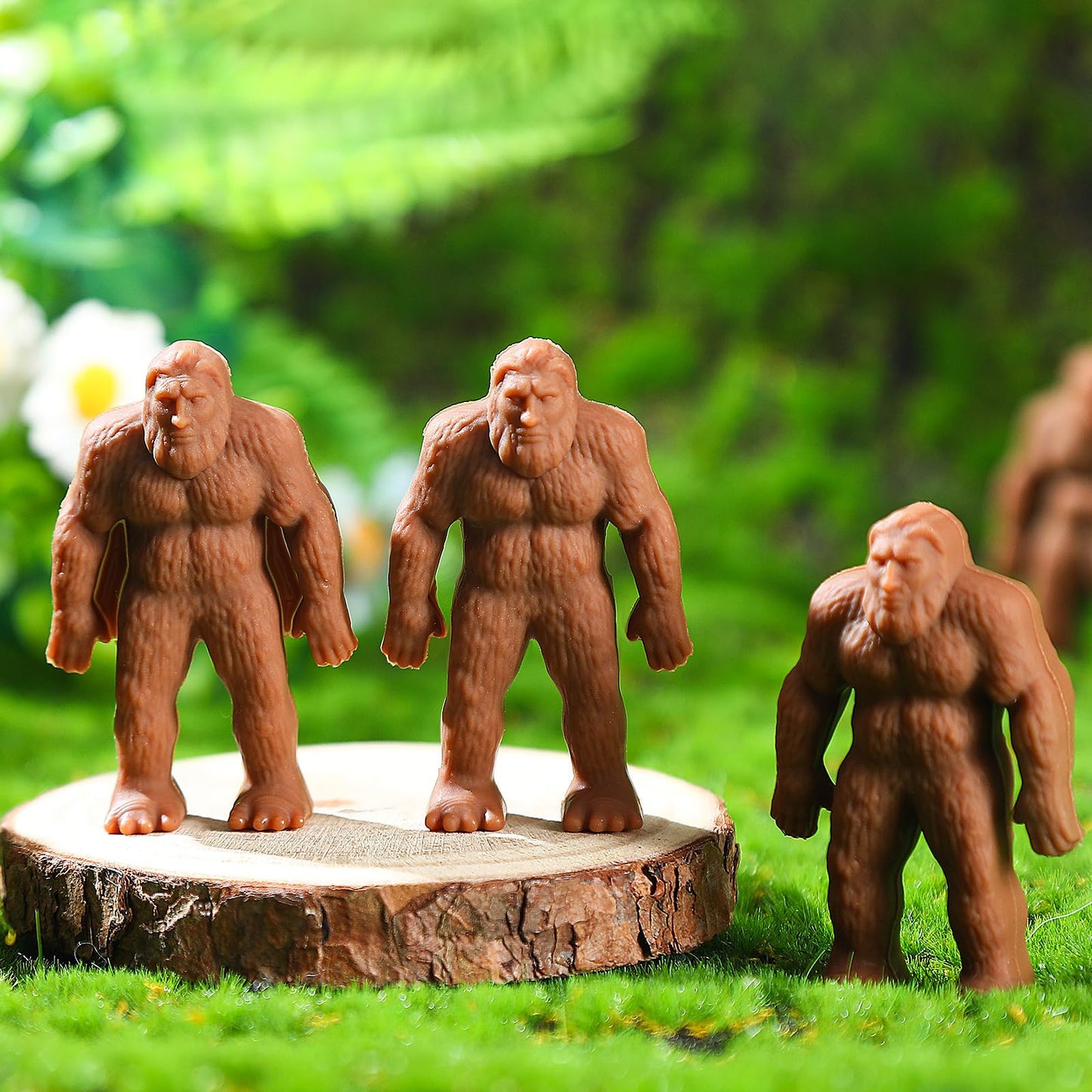 Chunful 36 Pcs Mini Bigfoot Figurines Gifts Little Sasquatch Bulk Miniature Bigfoot for Party Favors Sasquatch Fans Valentine Birthday Gifts for Men Women Home Bookcase Living Room Scenes Decor