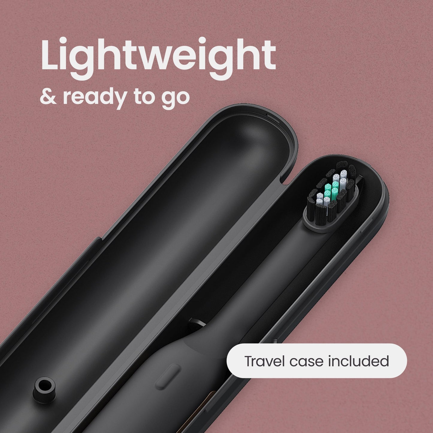 Quip Ultra Next Generation Smart Toothbrush - Timed Electric Toothbrush with Case - Replaceable Brush Head, Soft Bristles, Silicone Handle, 30-Day Battery Life - Travel Toothbrush - Eclipse