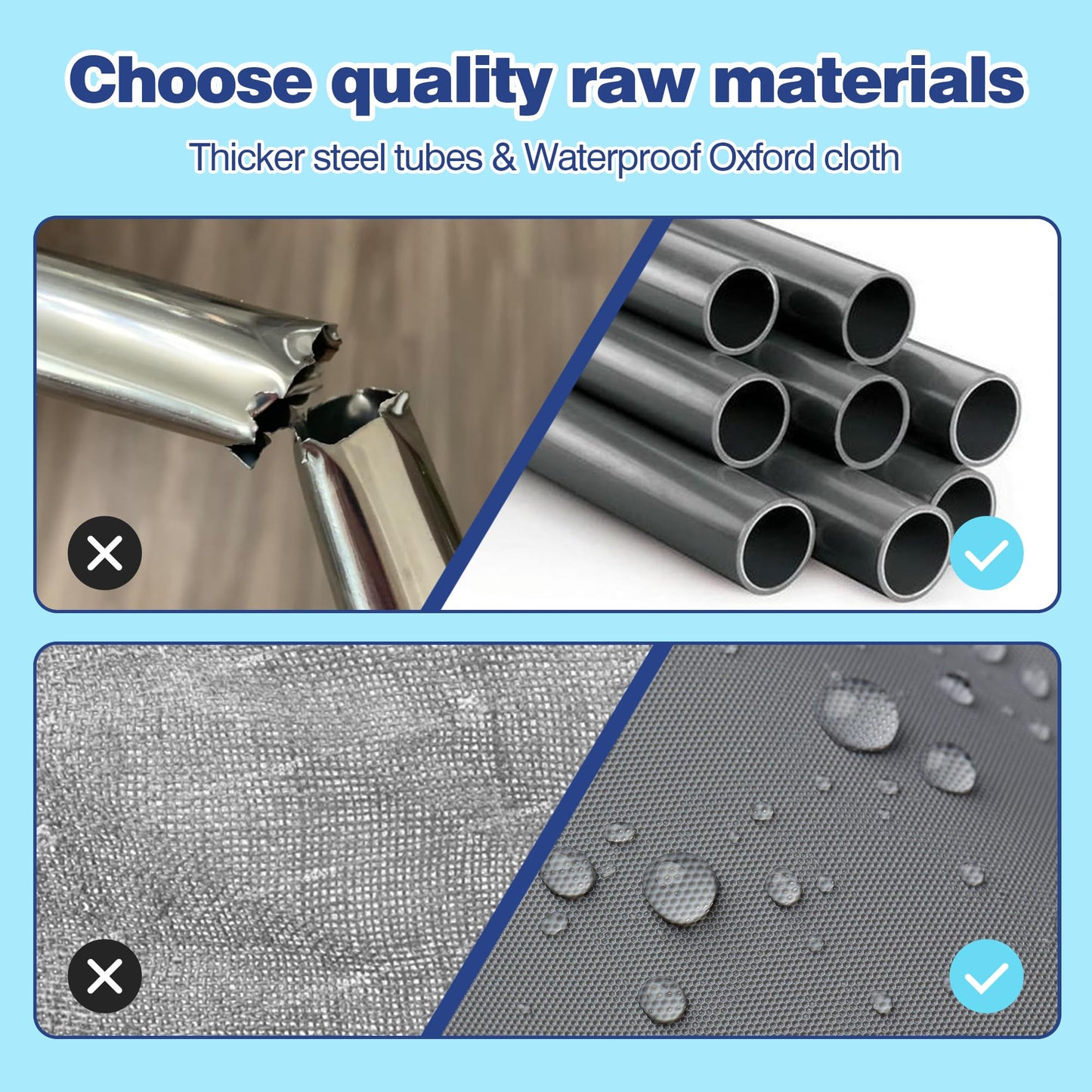 Grobeybees Baby Playpen with Mat, Playpen for Babies and Toddlers, Large Baby Play Pen with Pad, Playard with Bag, Indoor & Outdoor Play Pen, Sturdy Safety Play Yard with Soft Breathable Mesh (Grey)