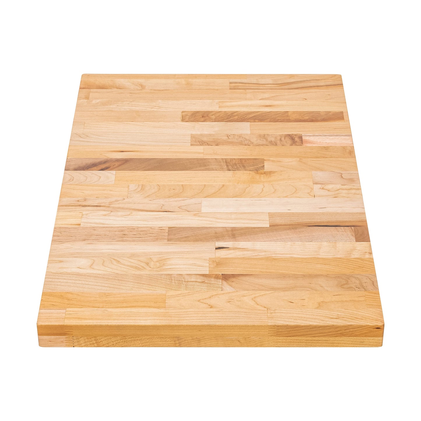 DuraSteel Solid Wood Table Top - 30 x 18 Butcher Block Countertop - Natural Maple Slab Wood Cutting Board for Kitchen Workbench Desk Top, Large Charcuterie Boards Counter Round Chopping Wooden Bamboo