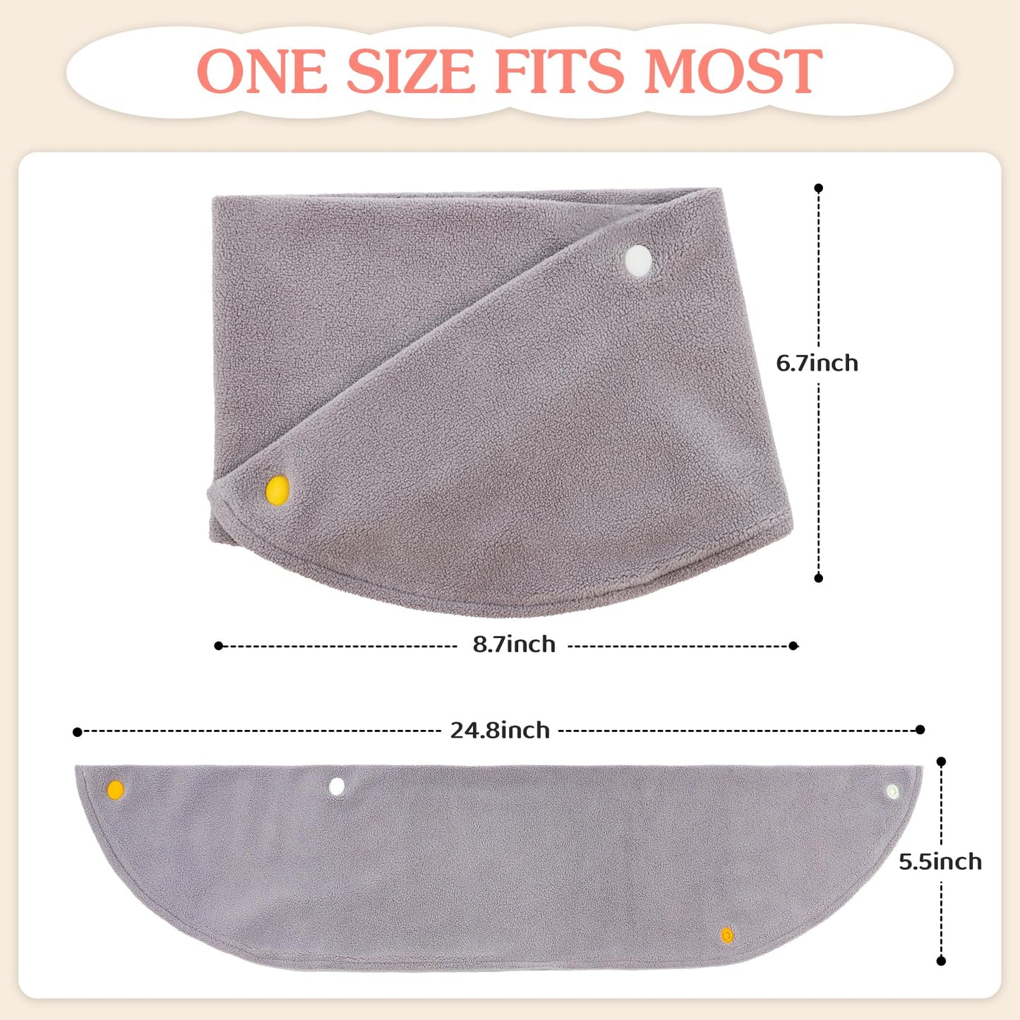 NASULAR Toddler Girls Soft Neck Warmer Baby Boys Winter Scarf Kids Warm Round Scarves (A-light grey, One Size)