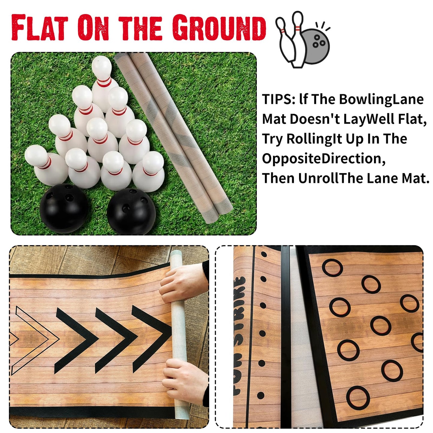 Mini Bowling Set, Bowling Alley Games Toys,Indoor & Outdoor Home Bowling Set,Bowling Pins & Ball Set ，10 pins, 2 Balls for Kid Age 3+ & Adult – Fun outdoor bowling for Backyard, Lawn, Party Games