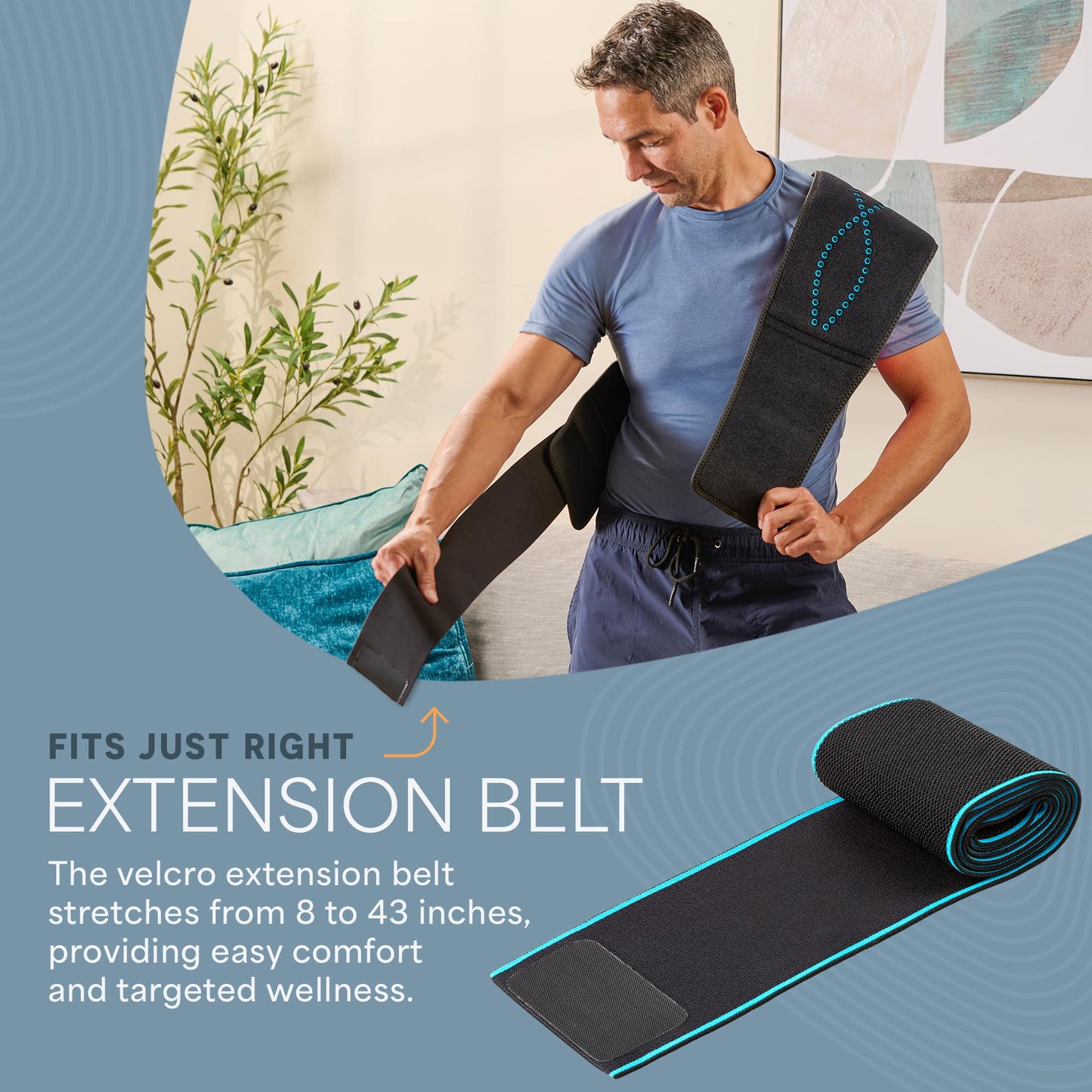 Lifepro Red Light Therapy Belt – Infrared Red Light Therapy for Body, Back and Shoulder - 660nm & 850nm Near Infrared Heating Pad – Adjustable & Portable for Wellness & Relaxation