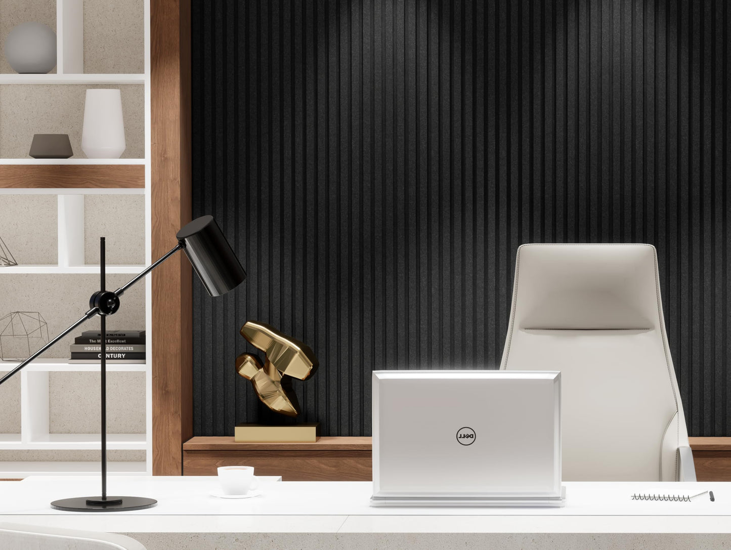 Coolfat 4-Pack Dual-layer Thickened Acoustic Wall Panels Self-adhesive, 47"x23.6"x0.72" High Density Large Soundproof Panels for Walls, Peel and Stick Panel, Interior Wall Décor, Black