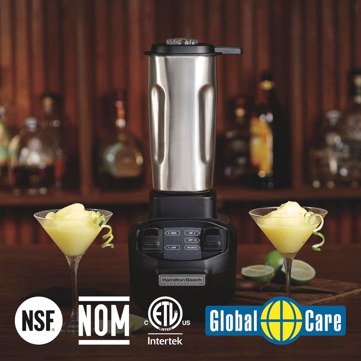Hamilton Beach Commercial HBB255S Rio Stainless-Steel Bar Blender, 1.6 Horsepower, 32 Ounce Capacity, NSF Certified