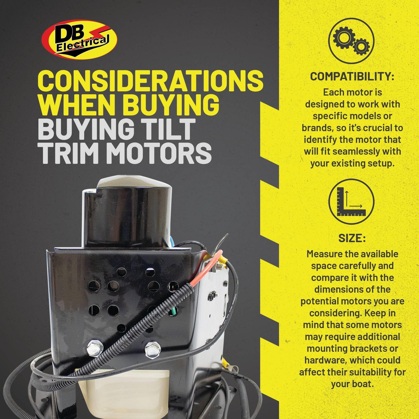 DB Electrical New 430-22138 Tilt & Trim Motor Compatible with/Replacement for Mercury Marine All Models All 14336A15, 14336A20, 14336A6, 14336A8, 14336A9, 88183A12, 88183A5, 88183A8, T1088M-K