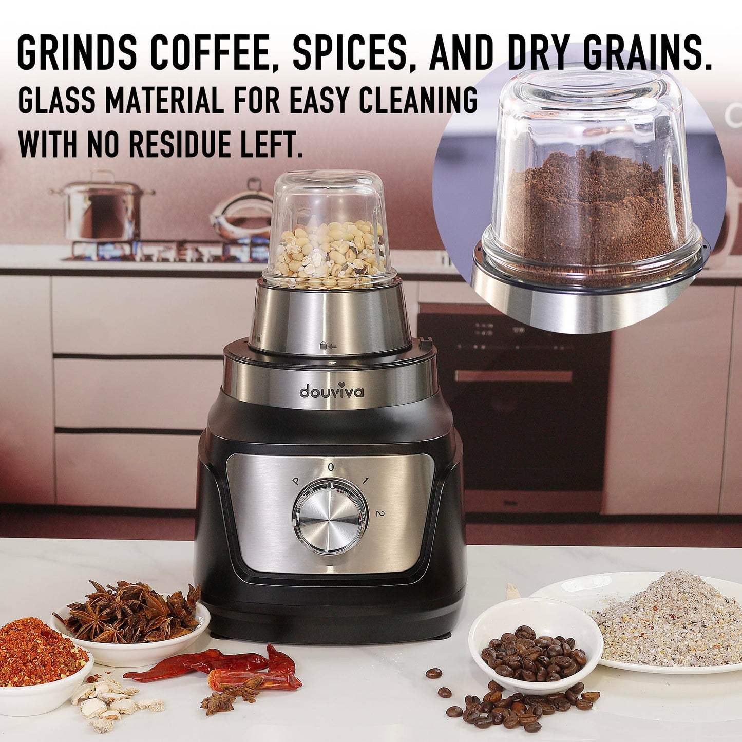 Food Processor Blender Combo,3-1 Countertop Blender with 8-cup Processor Bowl,Grinder,24oz To-Go Lid Cup,1000W Blenders for Kitchen with Smoothies&Shakes, Electric Cheese Grater/Shredding,Dough