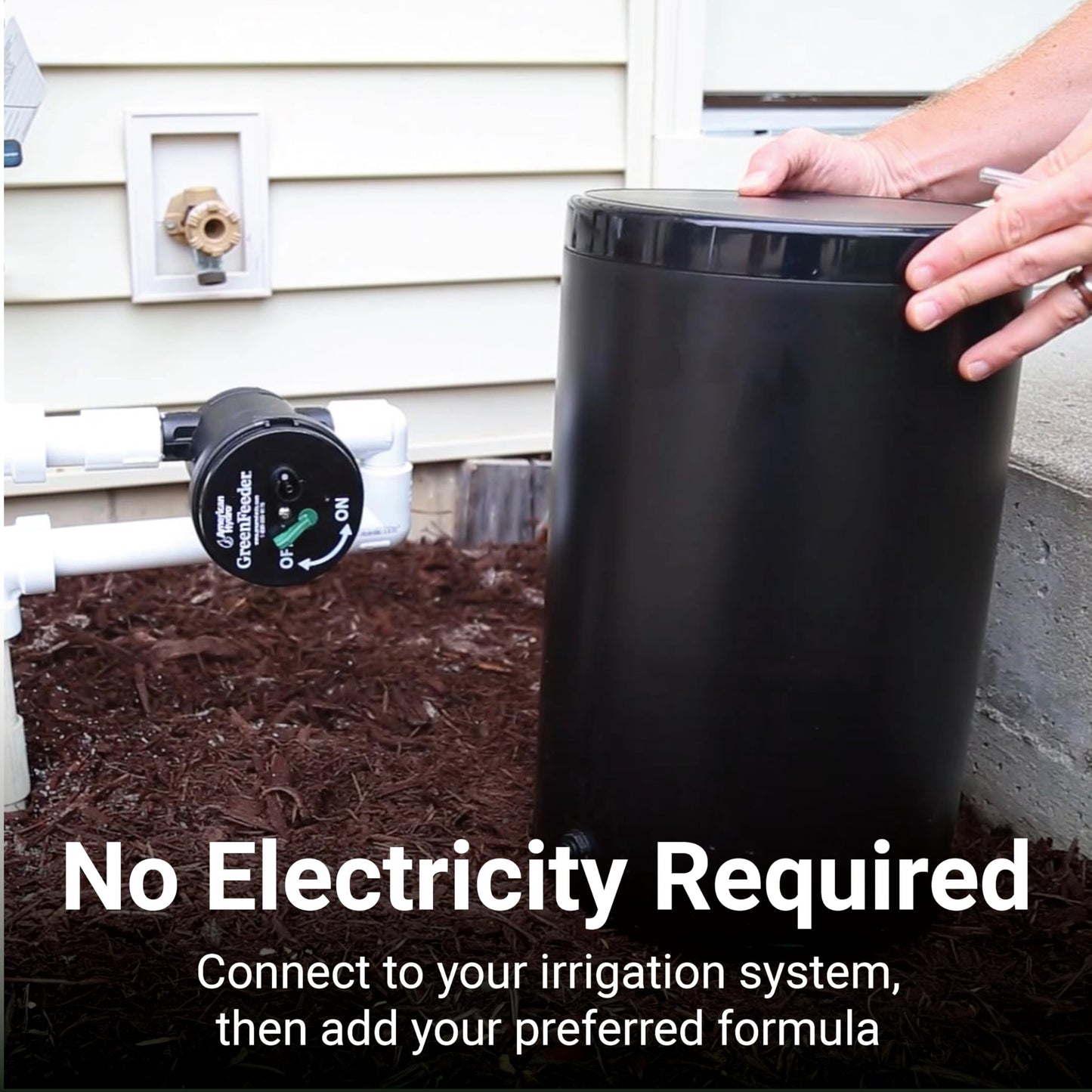 American Hydro Systems GreenFeeder Automatic Liquid Injector System, Works with Residential or Commercial Lawn Irrigation System, Use with NatureShield or GrassSoGreen