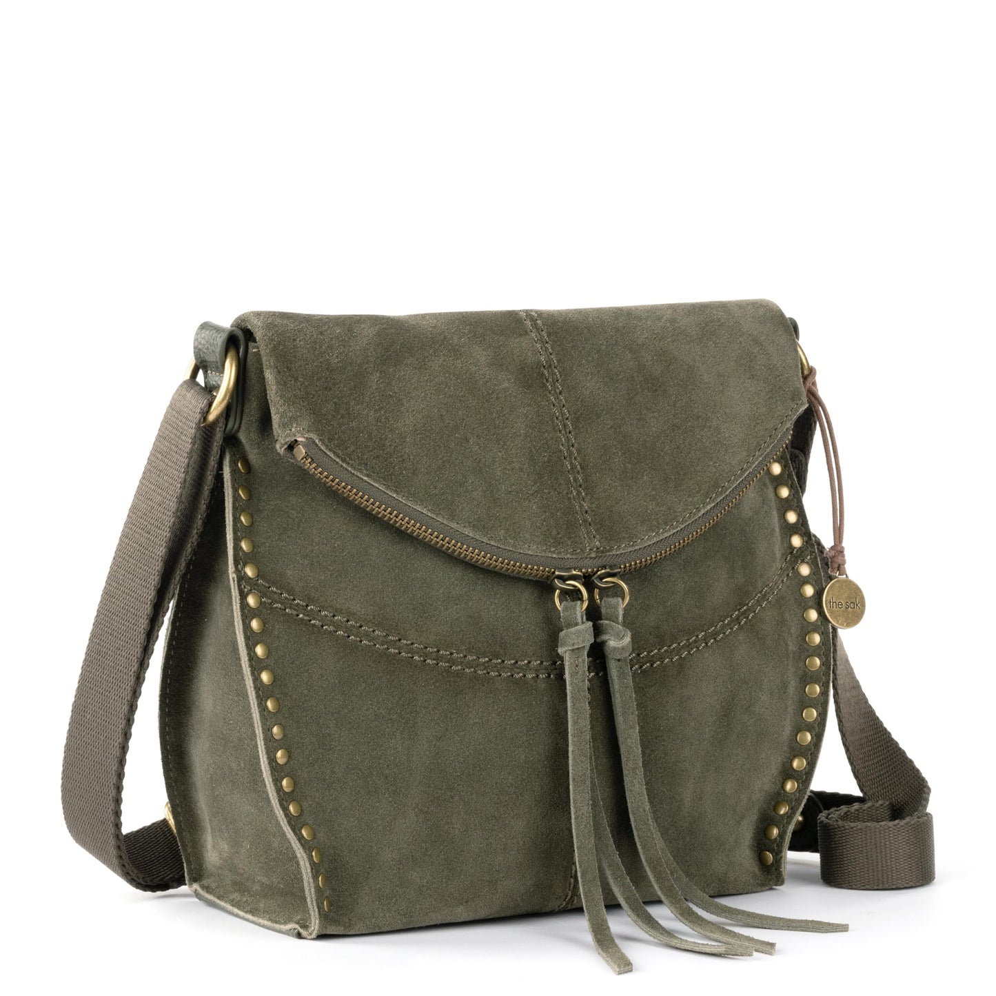 The Sak Womens Silverlake Crossbody Moss Suede Onesize