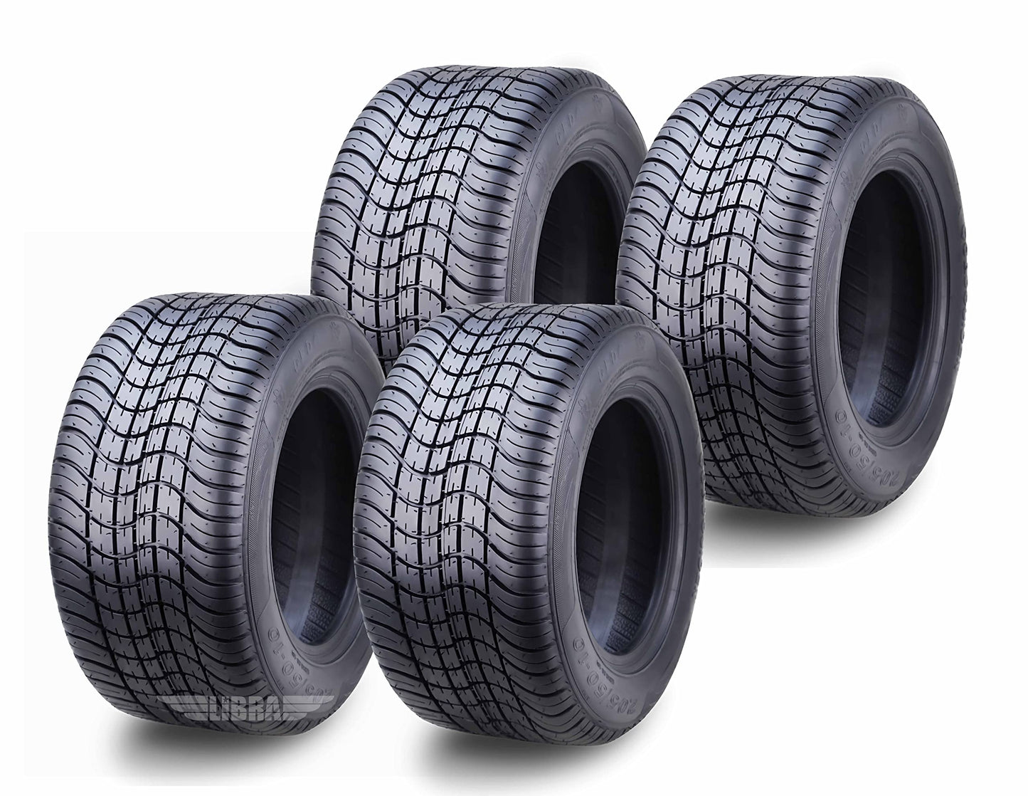 ROADGUIDER 205/50-10 Golf Cart ATV Tires 4 Ply 205/50x10 -Set 4-14002