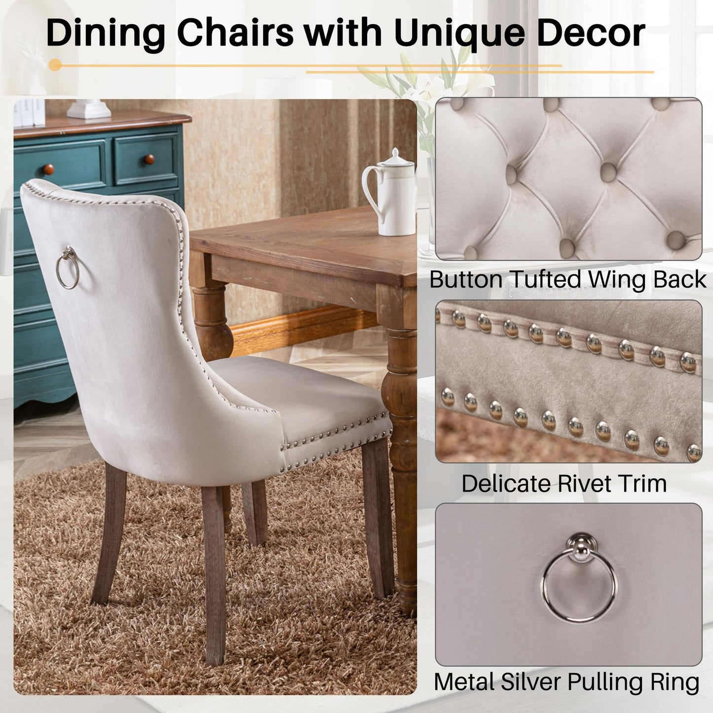 11 Piece Extendable Dining Table Set with 10 Beige Upholstered Chairs, 63"-95" Faux Mars Oval Kitchen Table Set with Storage for 10, Space-Saving Expandable Dining Room Table Set with Wood Fluted Base