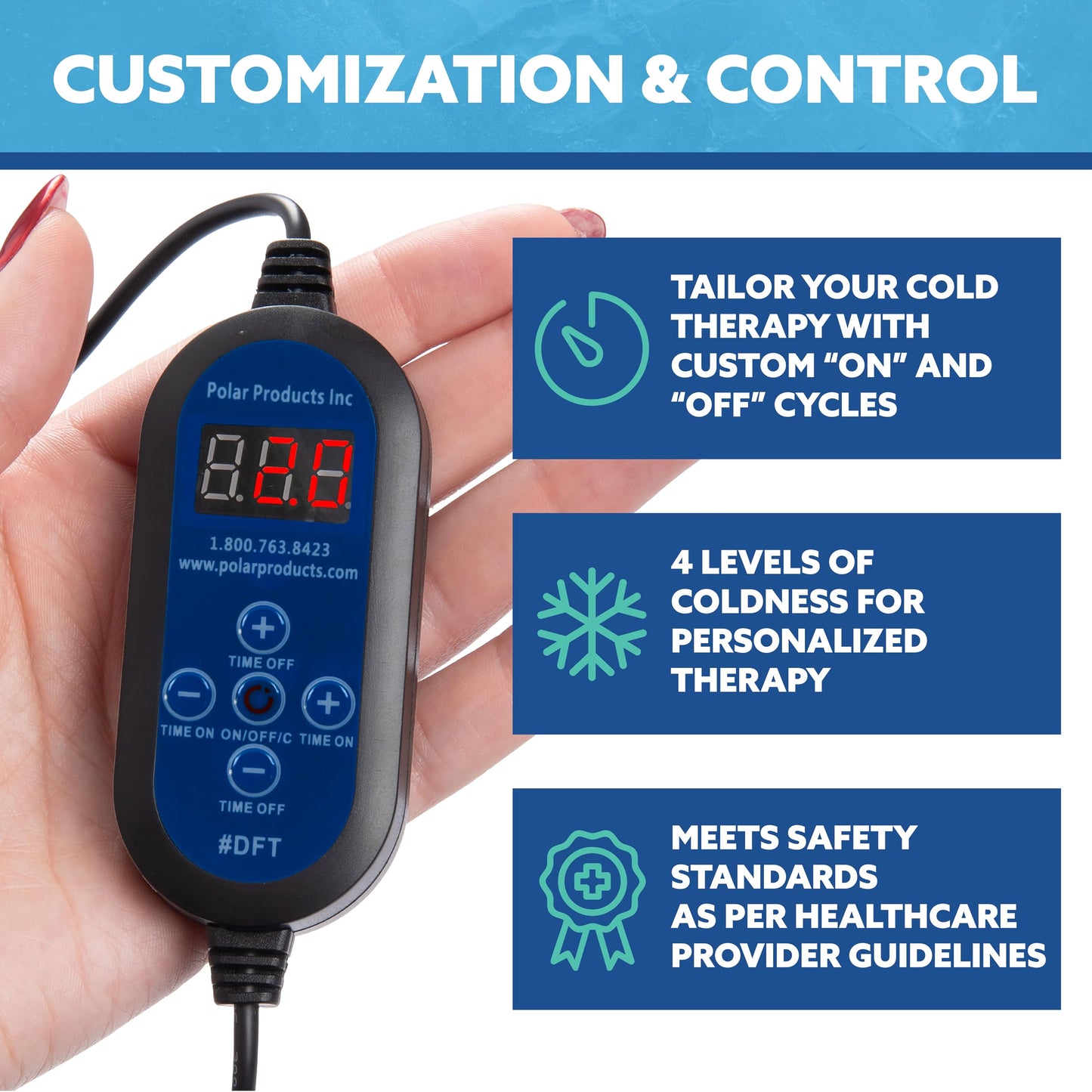 Polar Active Ice 3.0 Cold Therapy Ice Machine System with Programmable Timer, Shoulder Compression Pad, Lightweight 9 Quart Cooler Freeze Kit, Quiet Pump, Strong Cryotherapy Pain Relief Treatment