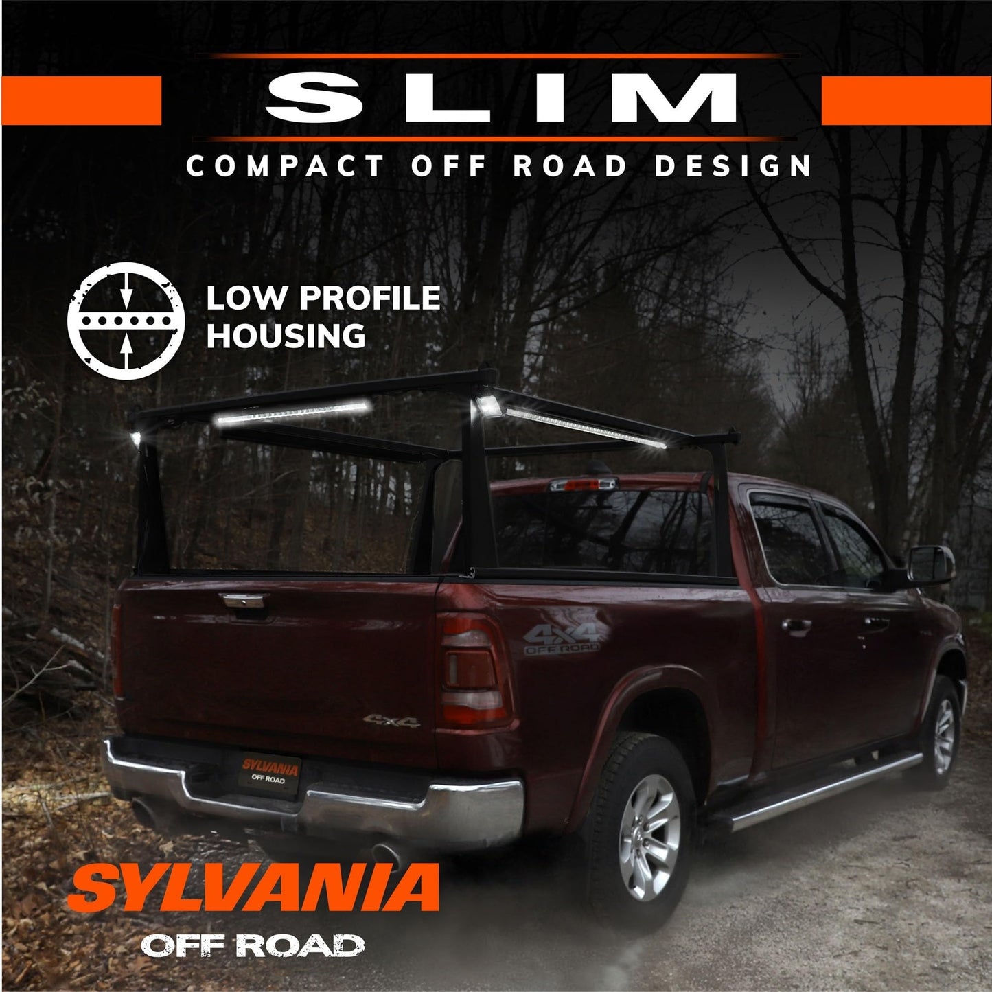 SYLVANIA - Slim 30 Inch LED Light Bar - Lifetime Limited Warranty - Combo Light 9300 Raw Lumens, Compact Design, Off Road Driving Work Light, Truck, Car, Boat, ATV, UTV, SUV, 4x4 (1 PC)